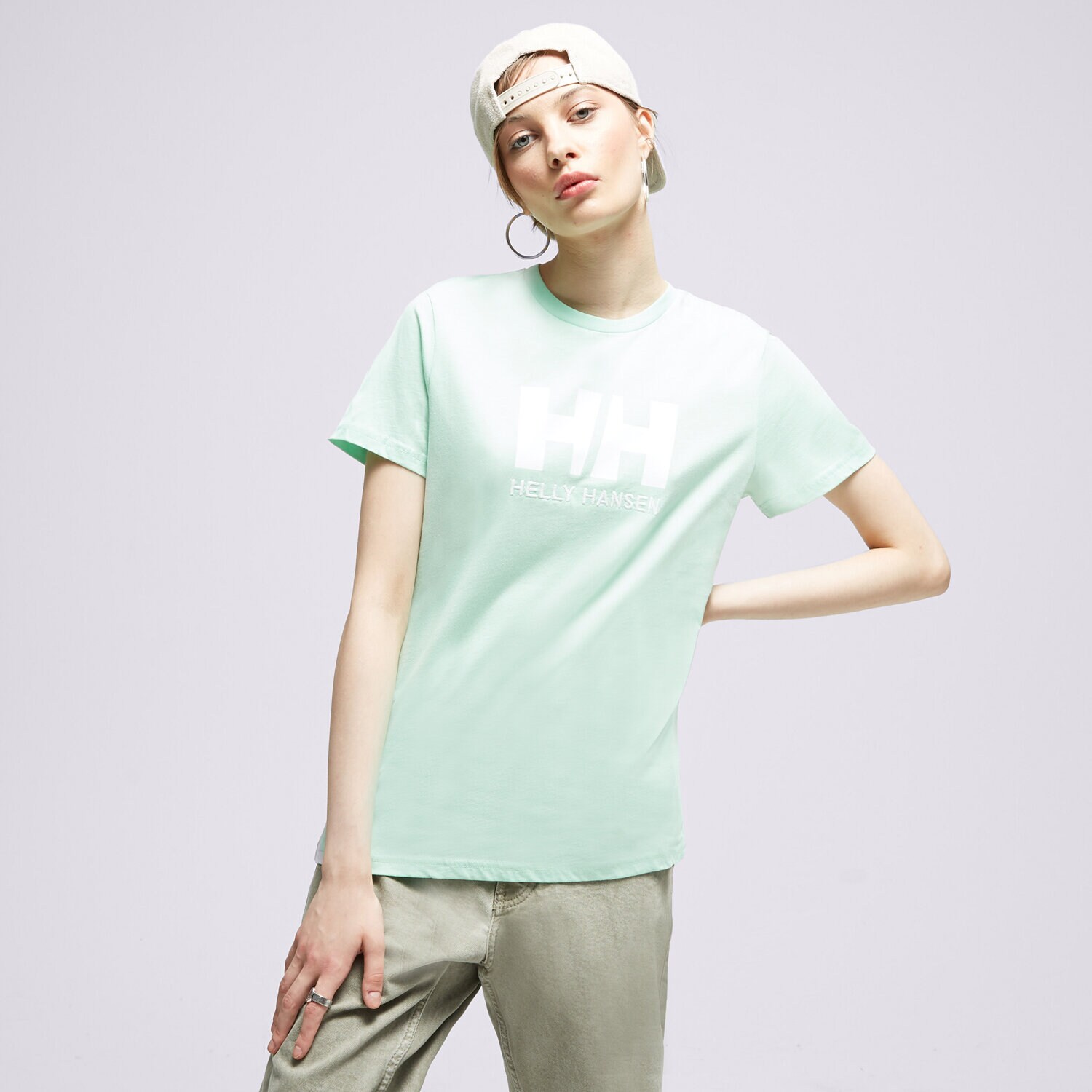 Femei tricou HELLY HANSEN TRICOU W HH LOGO 34112419 Verde