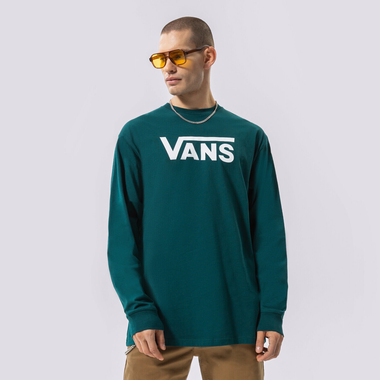 Bărbați tricou VANS TRICOU VANS CLASSIC LS VN000K6HY8M1 Verde
