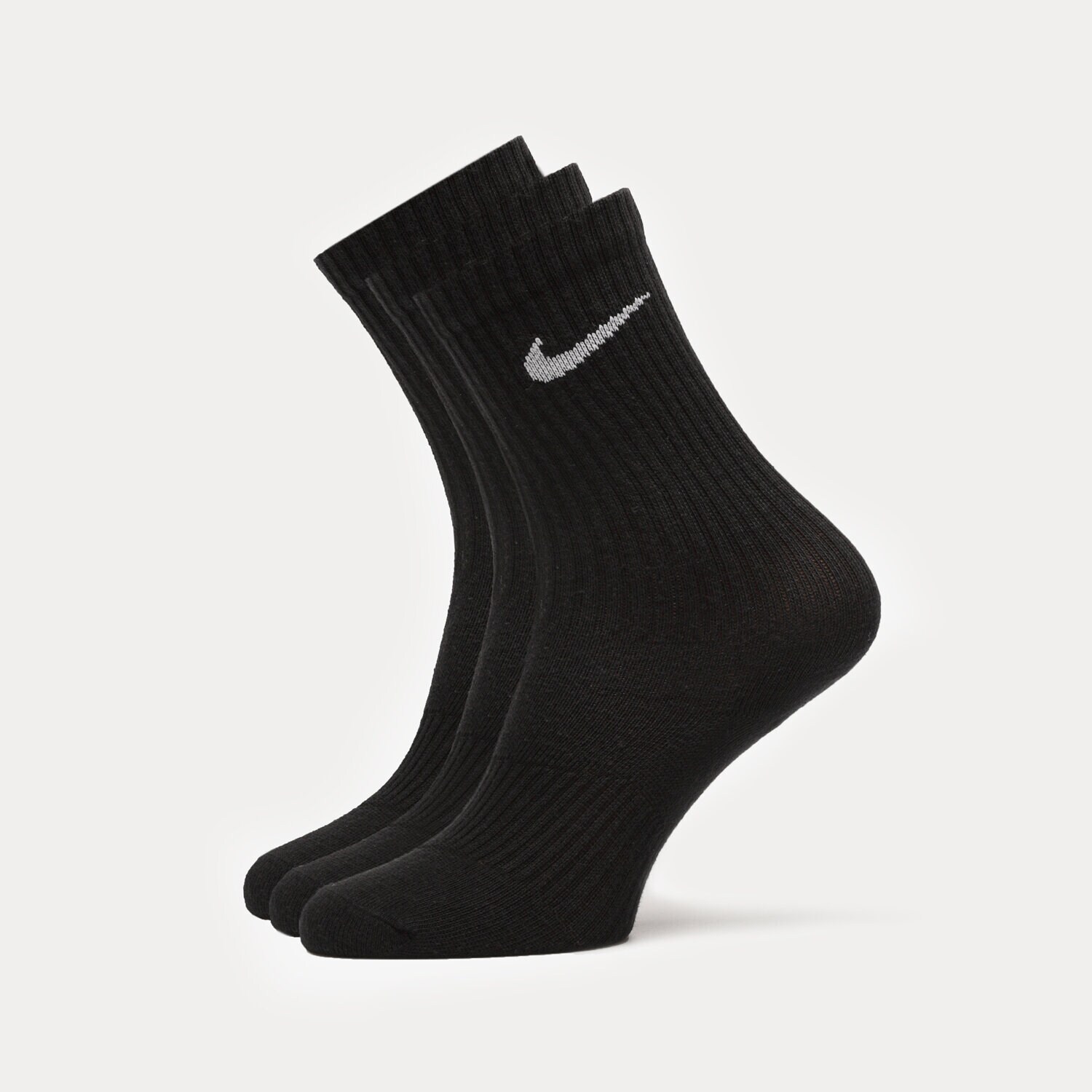 Femei șosete NIKE ȘOSETE 3PPK CREW BLACK SX4704-001 Negru