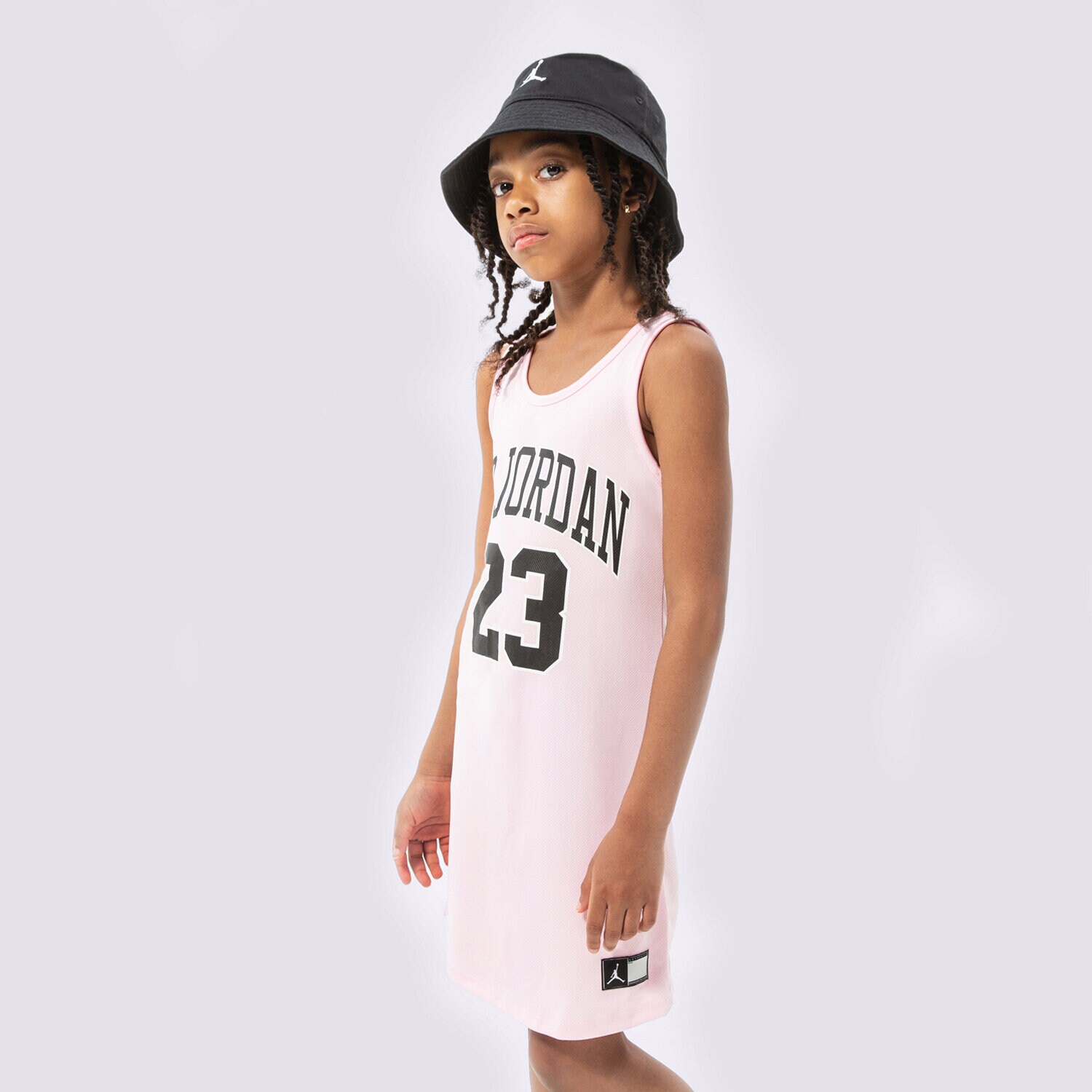Pantaloni scurți și rochii pentru copii JORDAN ROCHIE HBR JERSEY TRENINGS GIRL 45B320-A9Y Roz