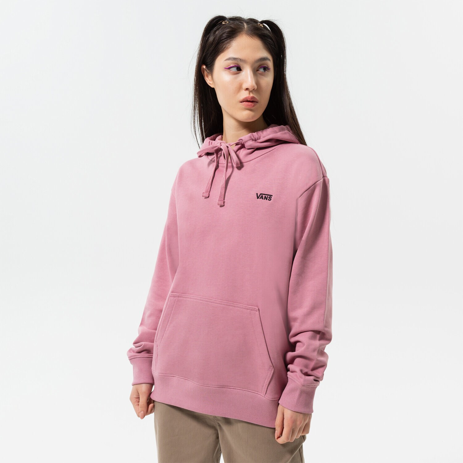 Femei bluză VANS BLUZĂ CU GLUGĂ WM FLYING V BFF FT HOODIE VN0A5AR4BD5 Roz