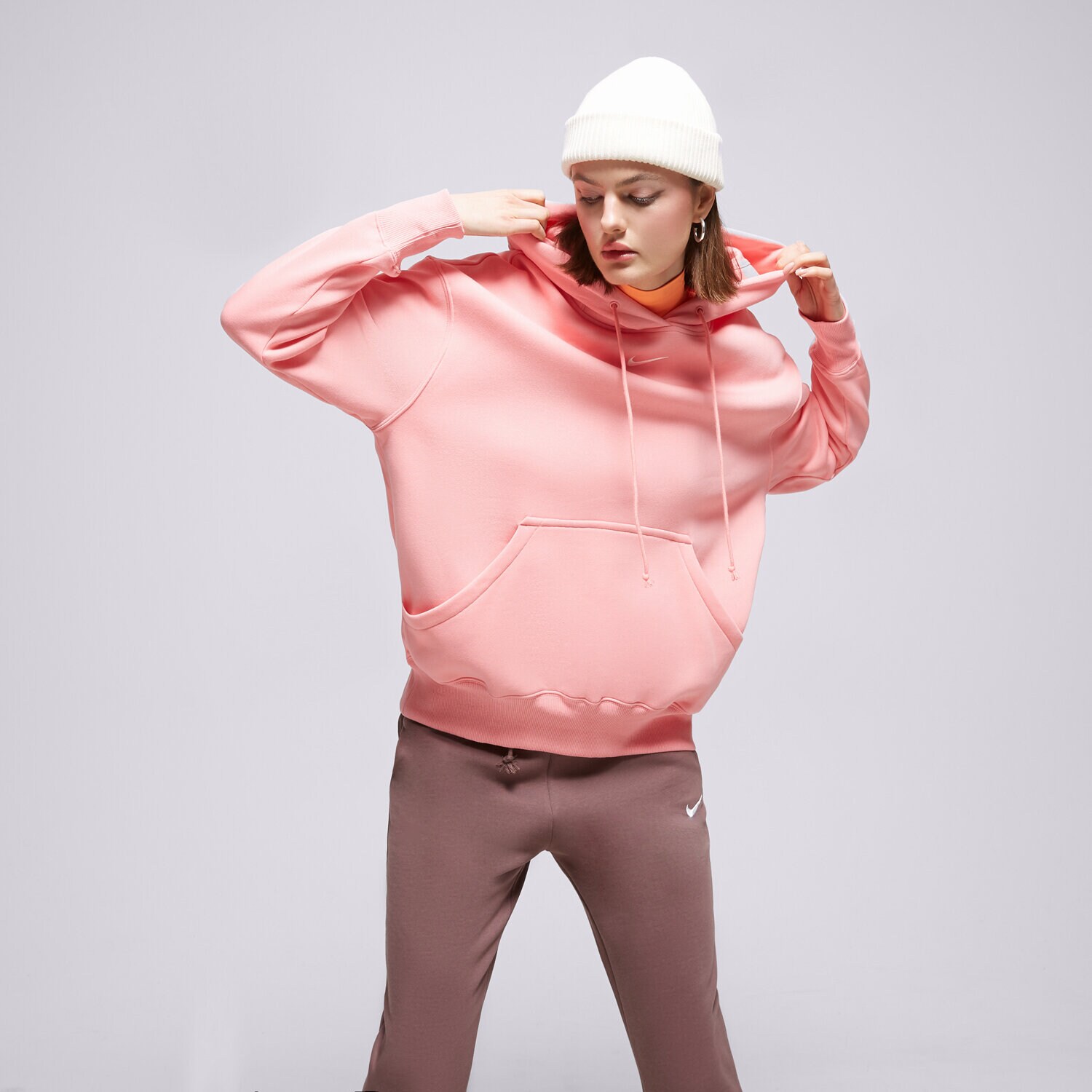 Femei bluză NIKE BLUZĂ CU GLUGĂ W NSW PHNX DQ5860-611 Roz