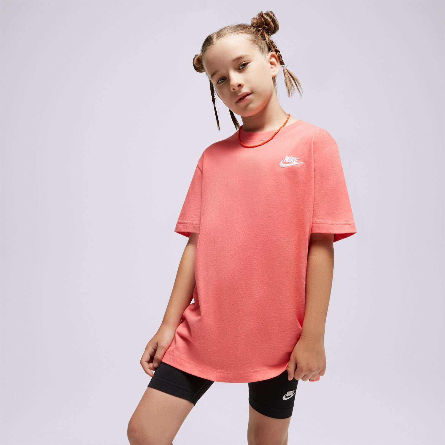 Copii tricou NIKE TRICOU G NSW TEE CLUB SS BOY FD0927-894 Roz