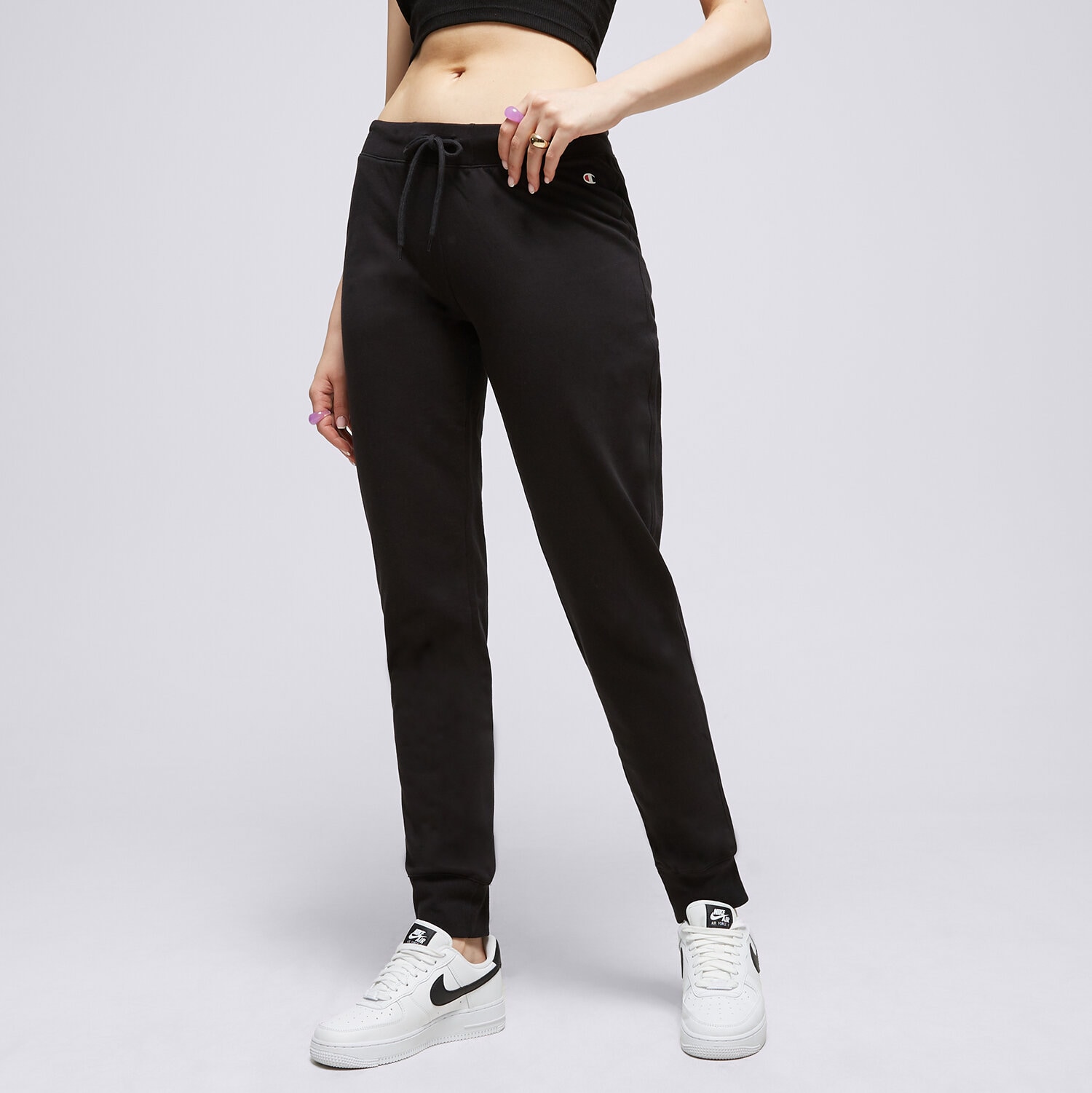 Femei pantaloni CHAMPION PANTALONI  RIB CUFF PANTS 111999KK001 Negru