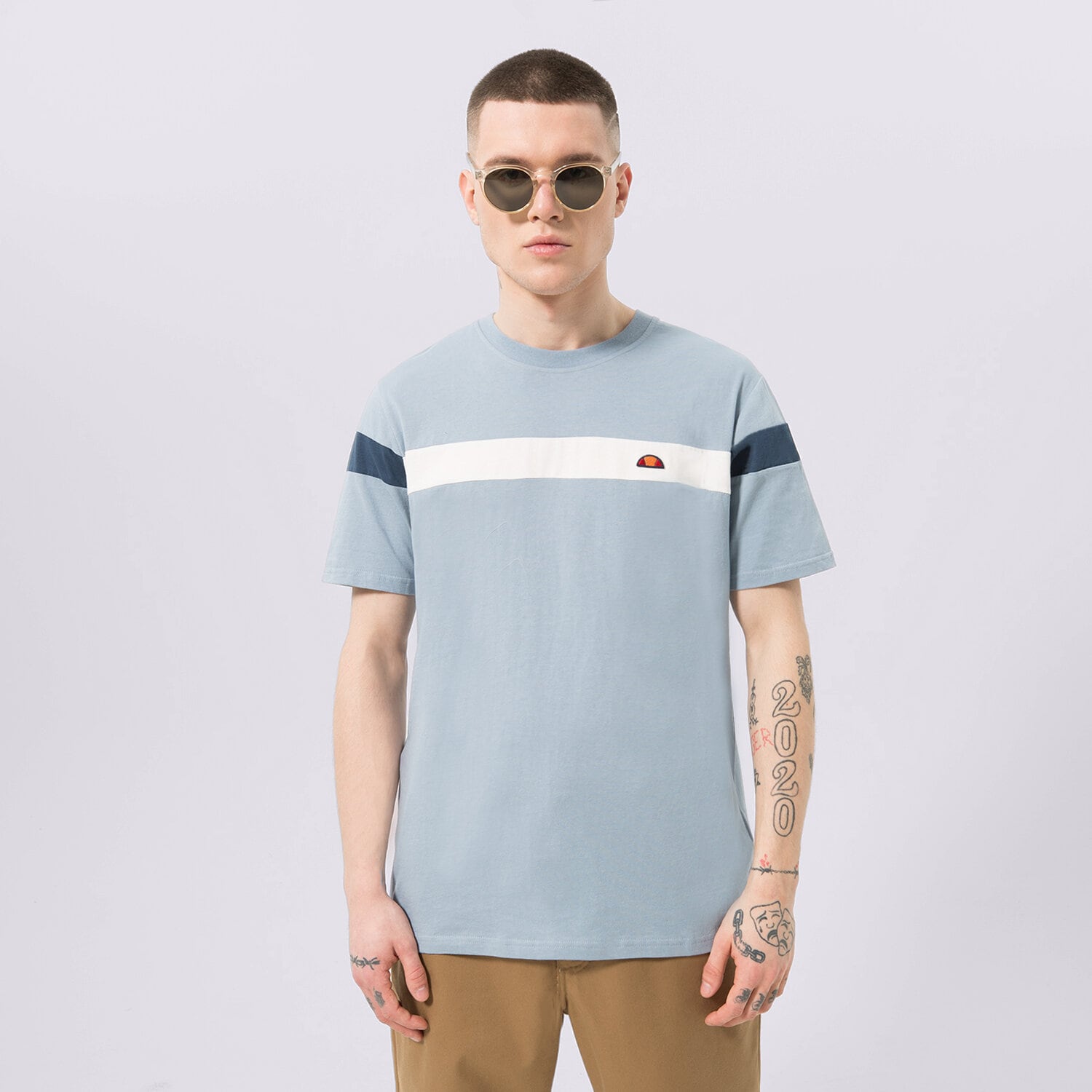 Bărbați tricou ELLESSE TRICOU CASERIO TEE LBLUE SHR17433426 Albastru