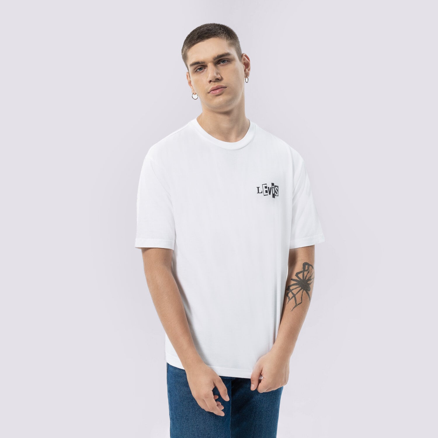 Bărbați tricou LEVI'S TRICOU SKATE GRAPHIC BOX TEE A1005-0001 Alb