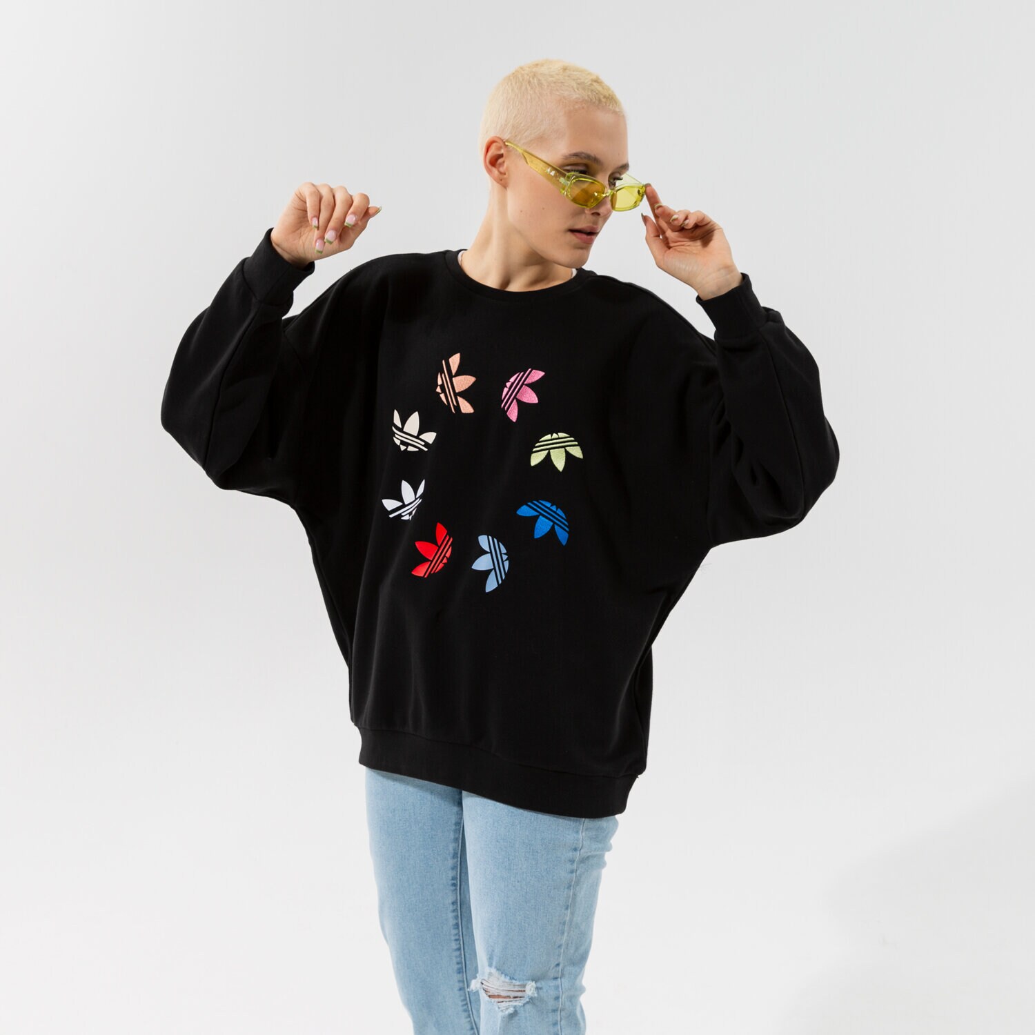 Femei bluză ADIDAS BLUZĂ SWEATSHIRT H36845 Negru