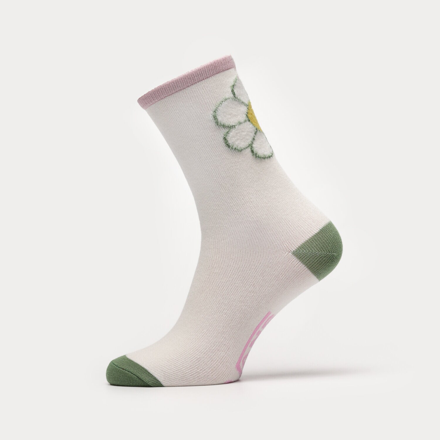 Femei șosete VANS ȘOSETE OVERSIZED FLORAL SOCK VN00074KFS8 Alb