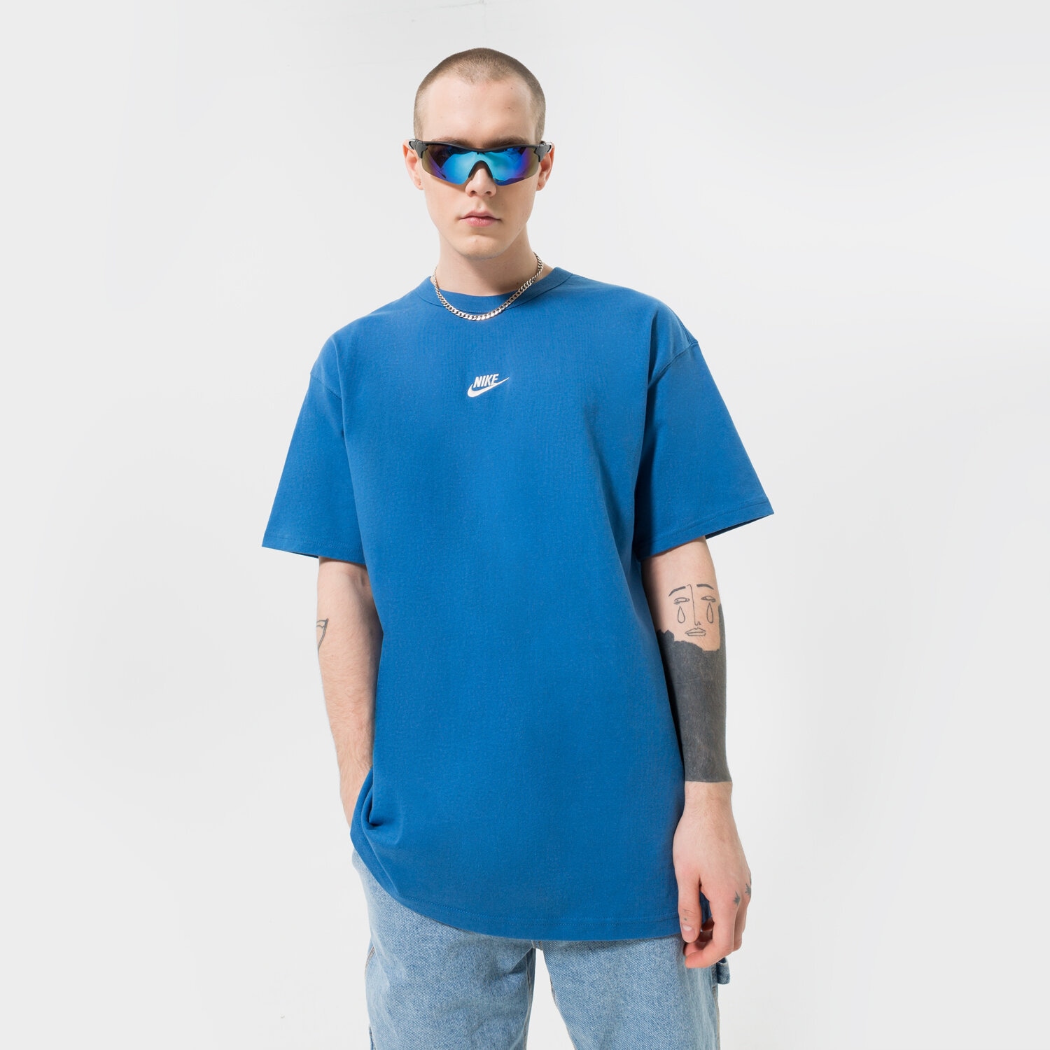 Bărbați tricou NIKE TRICOU M NSW PREM ESSNTL SUST TEE DO7392-407 Albastru