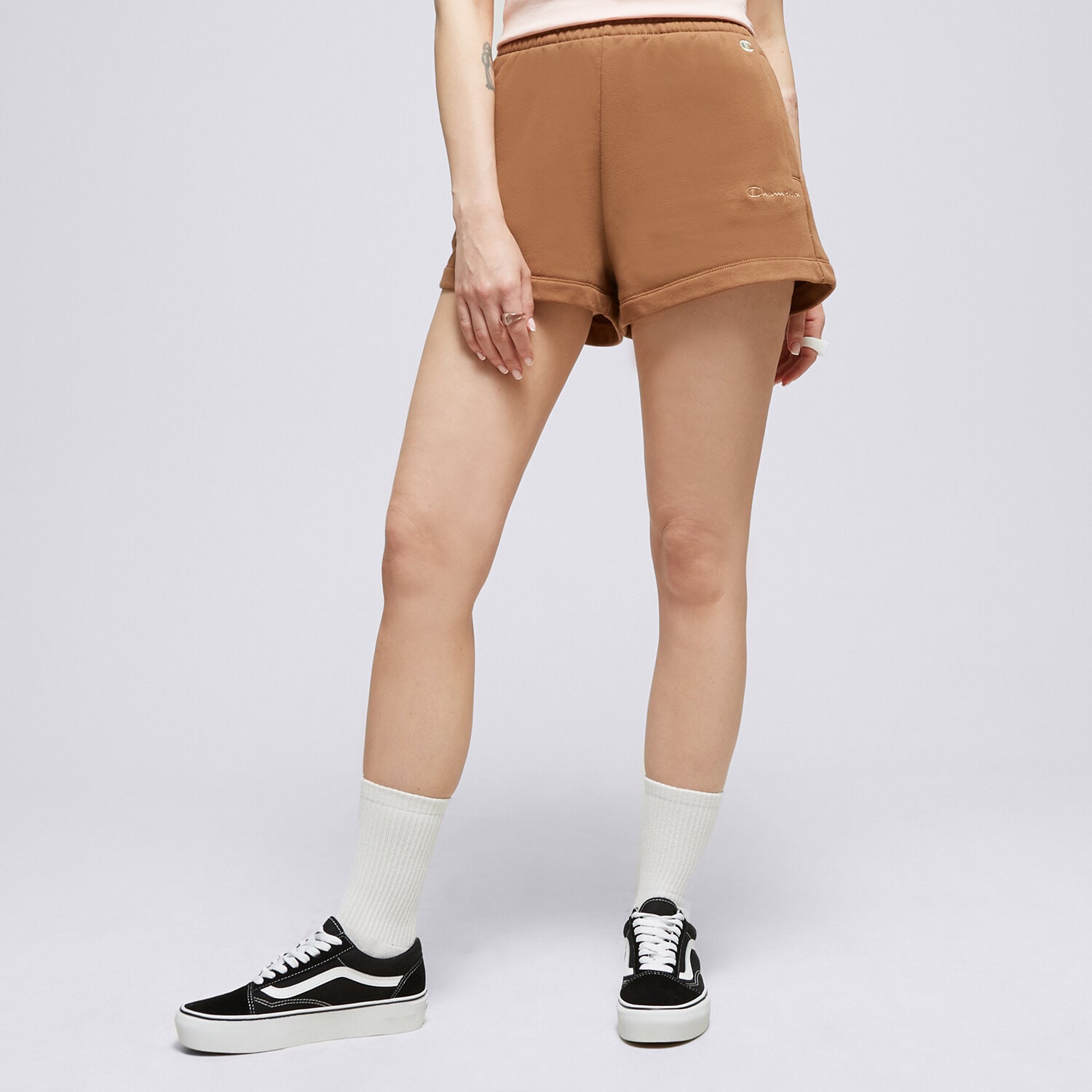 Femei pantaloni scurți CHAMPION PANTALONI SCURȚI SHORTS 116220MS519 Maro
