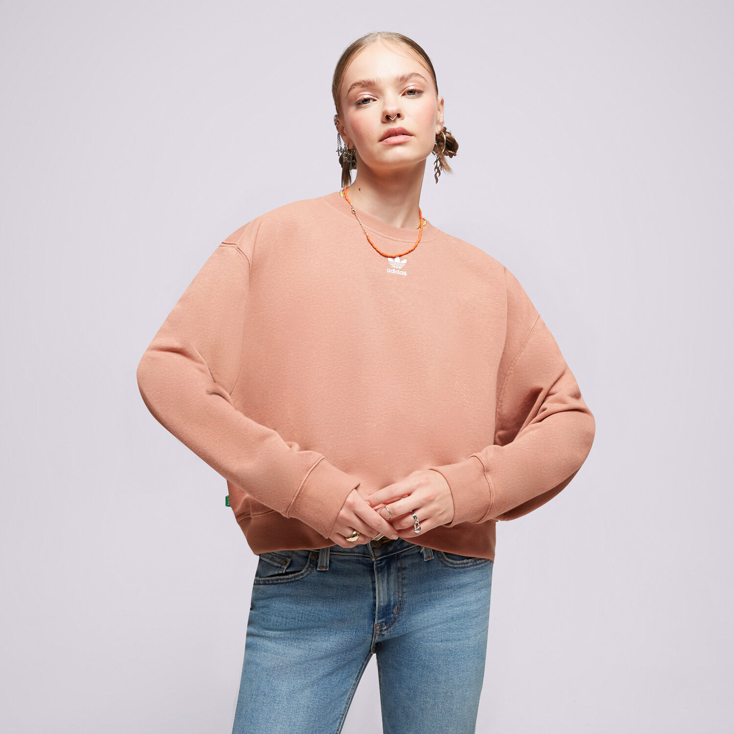 Femei bluză ADIDAS BLUZĂ ESS SWEATER IC1822 Roz