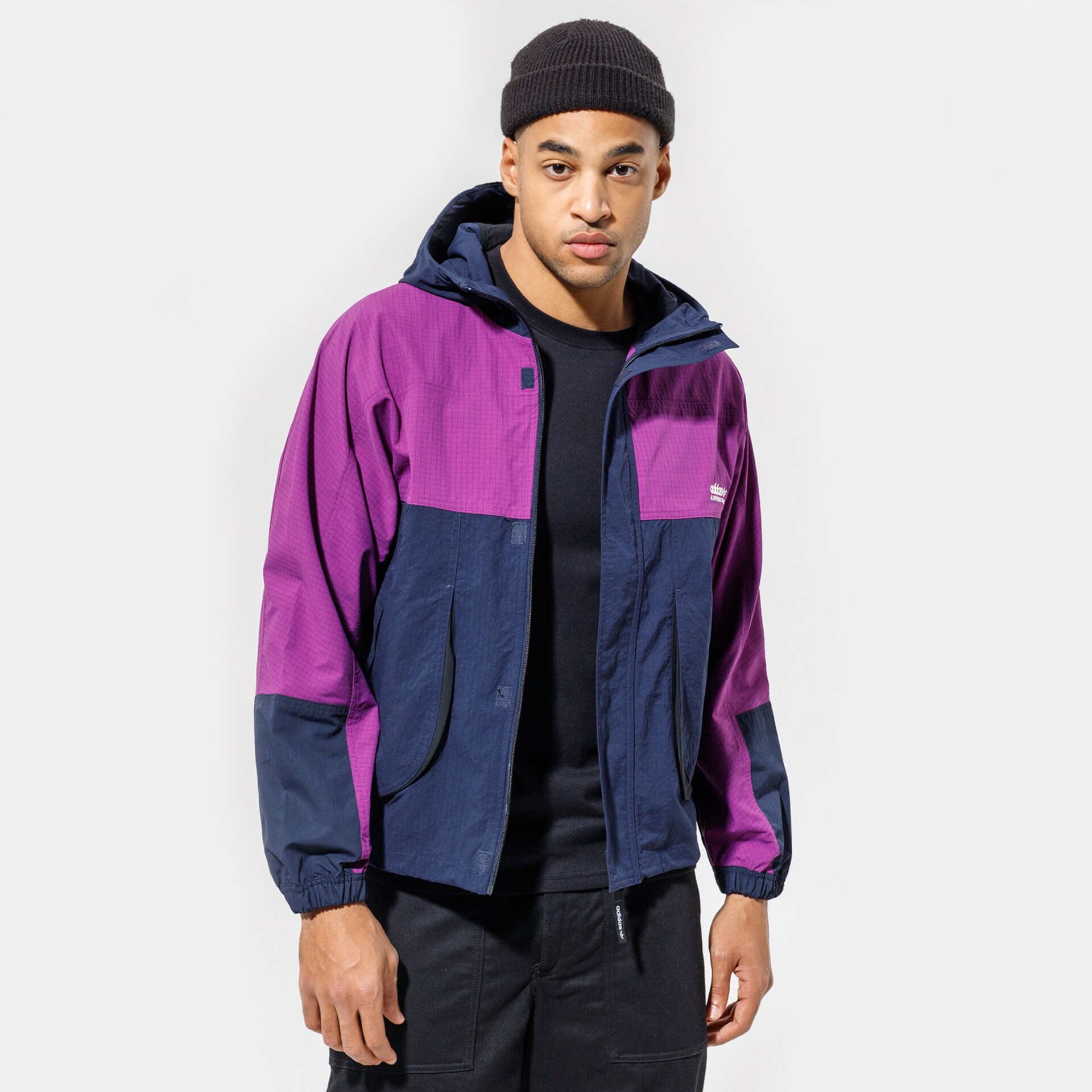 Bărbați eacă de iarnă ADIDAS JACHETĂ WVN WINDBREAKER H09047 Violet