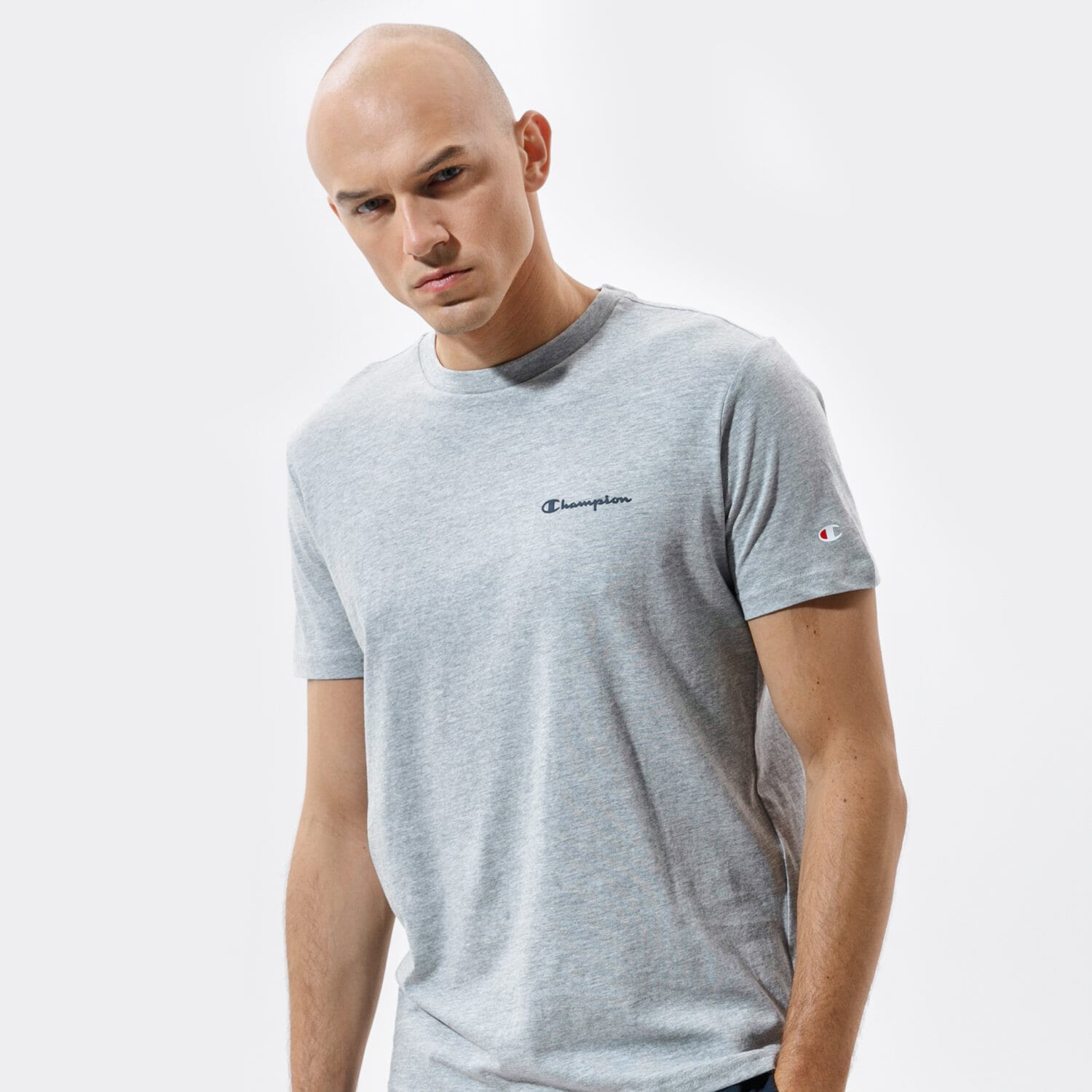 Bărbați tricou CHAMPION TRICOU CREWNECK TRICOU 214153EM006 Gri