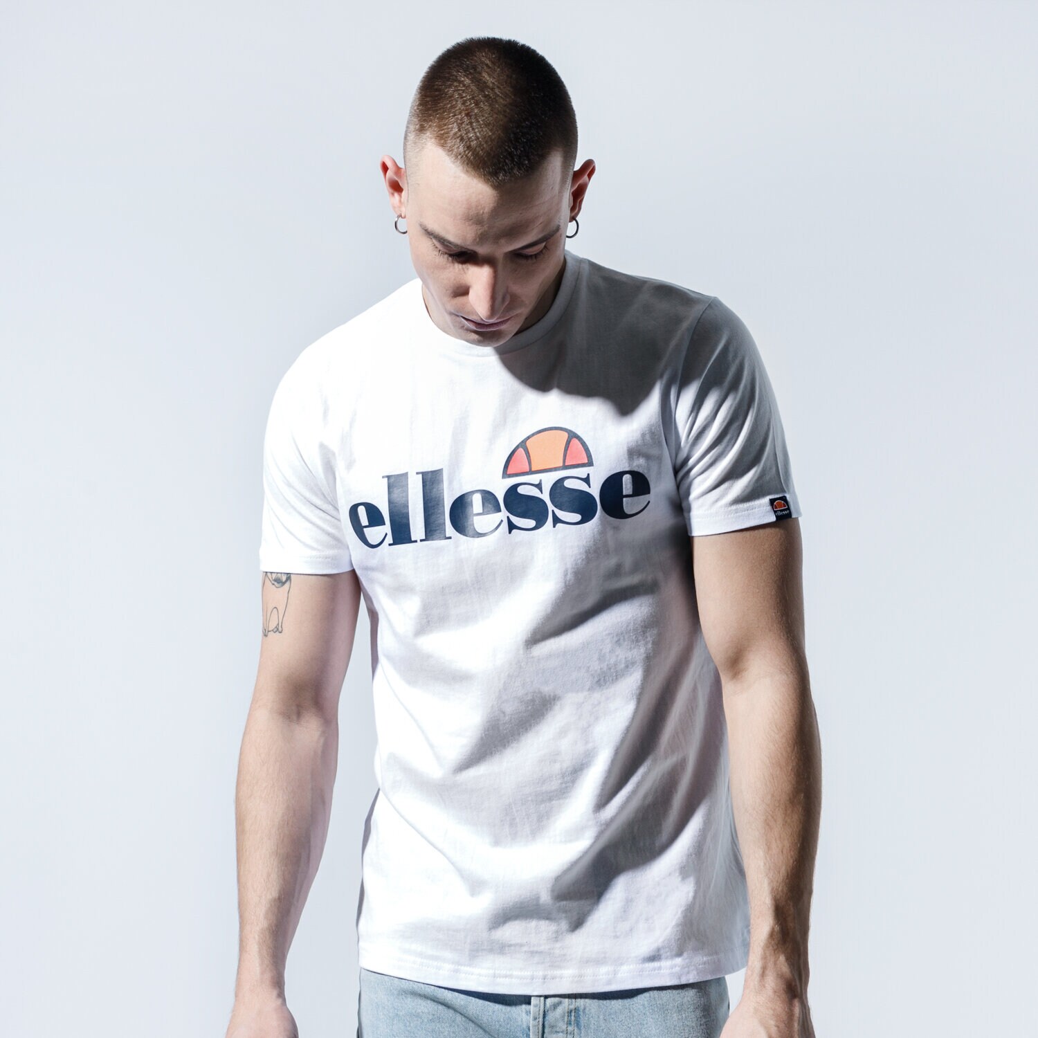 Bărbați tricou ELLESSE TRICOU SL PRADO WHT SHC07405908 Alb