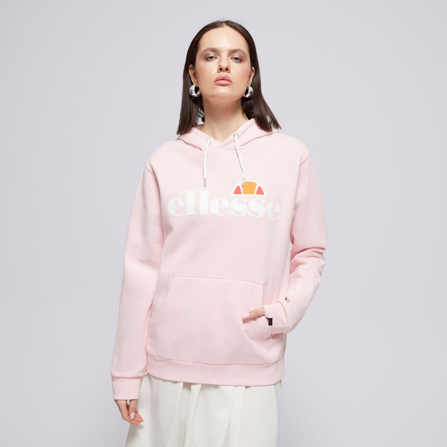 Femei bluză ELLESSE BLUZĂ CU GLUGĂ TORICES LPINK SGS03244808 Roz