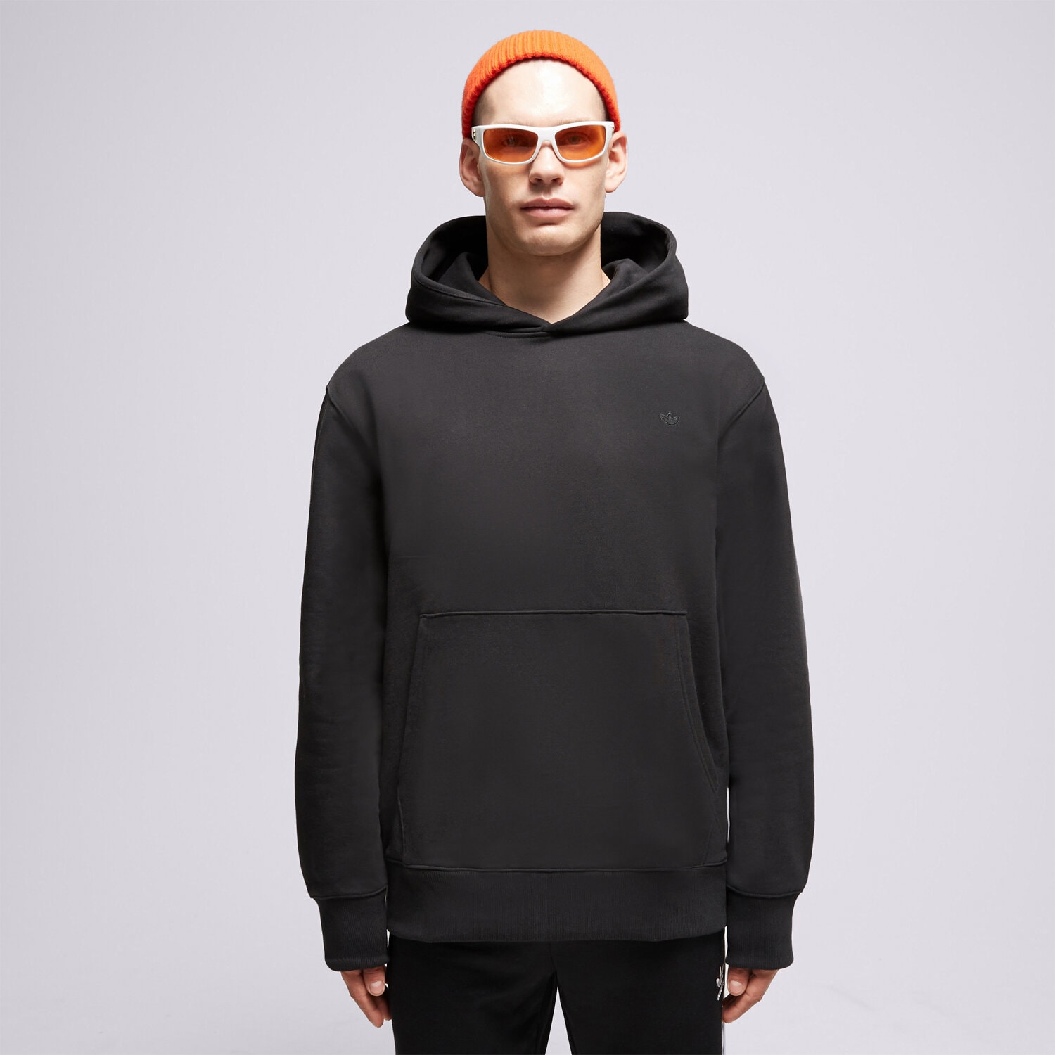 Bărbați bluză ADIDAS BLUZĂ CU GLUGĂ C HOODIE HK0314 Negru