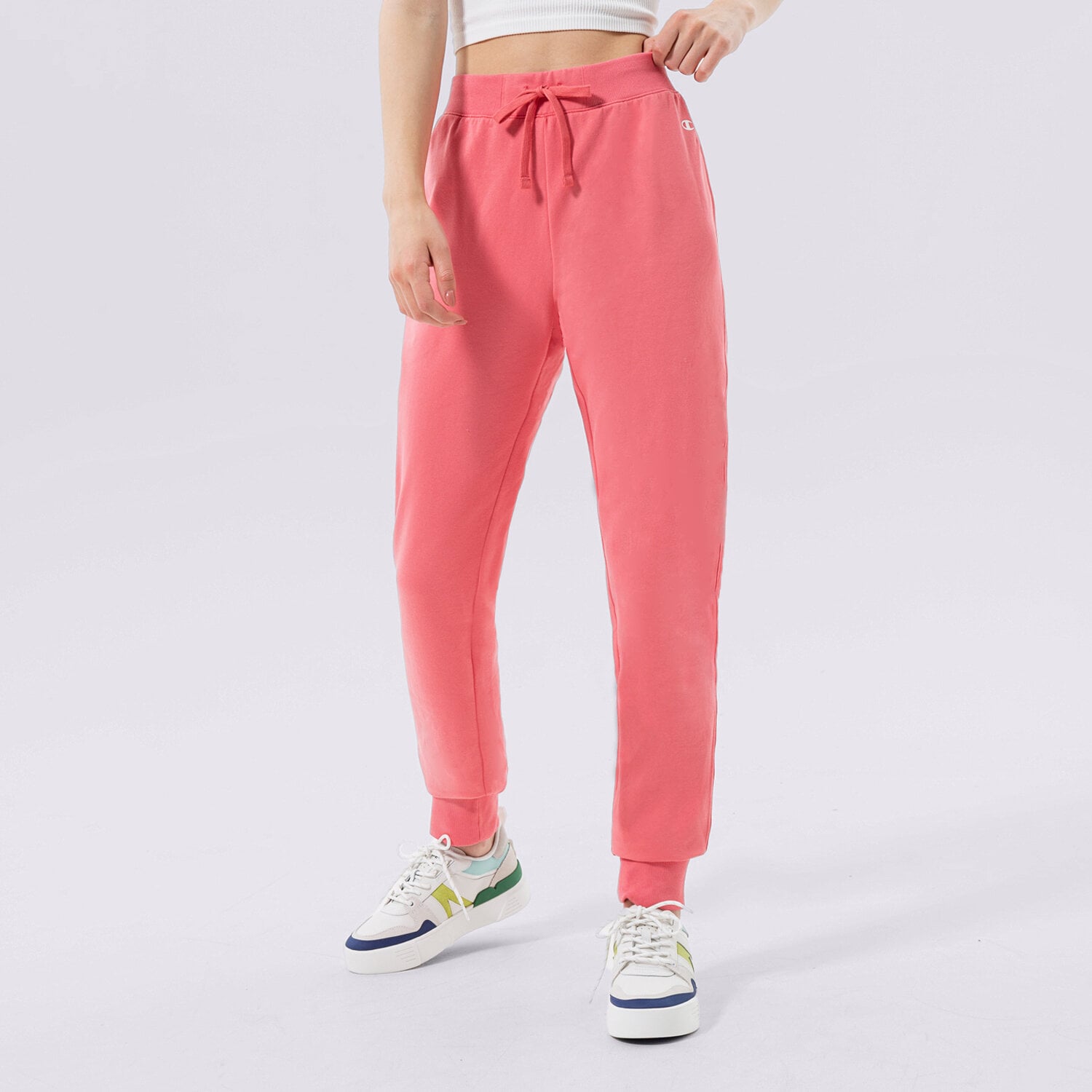 Femei pantaloni CHAMPION PANTALONI  RIB CUFF PANTS 115404PS171 Roz