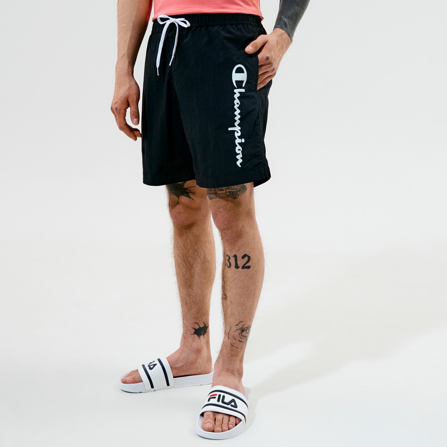 Femei pantaloni scurți CHAMPION PANTALONI SCURȚI BEACHSHORT 216068KK001 Negru