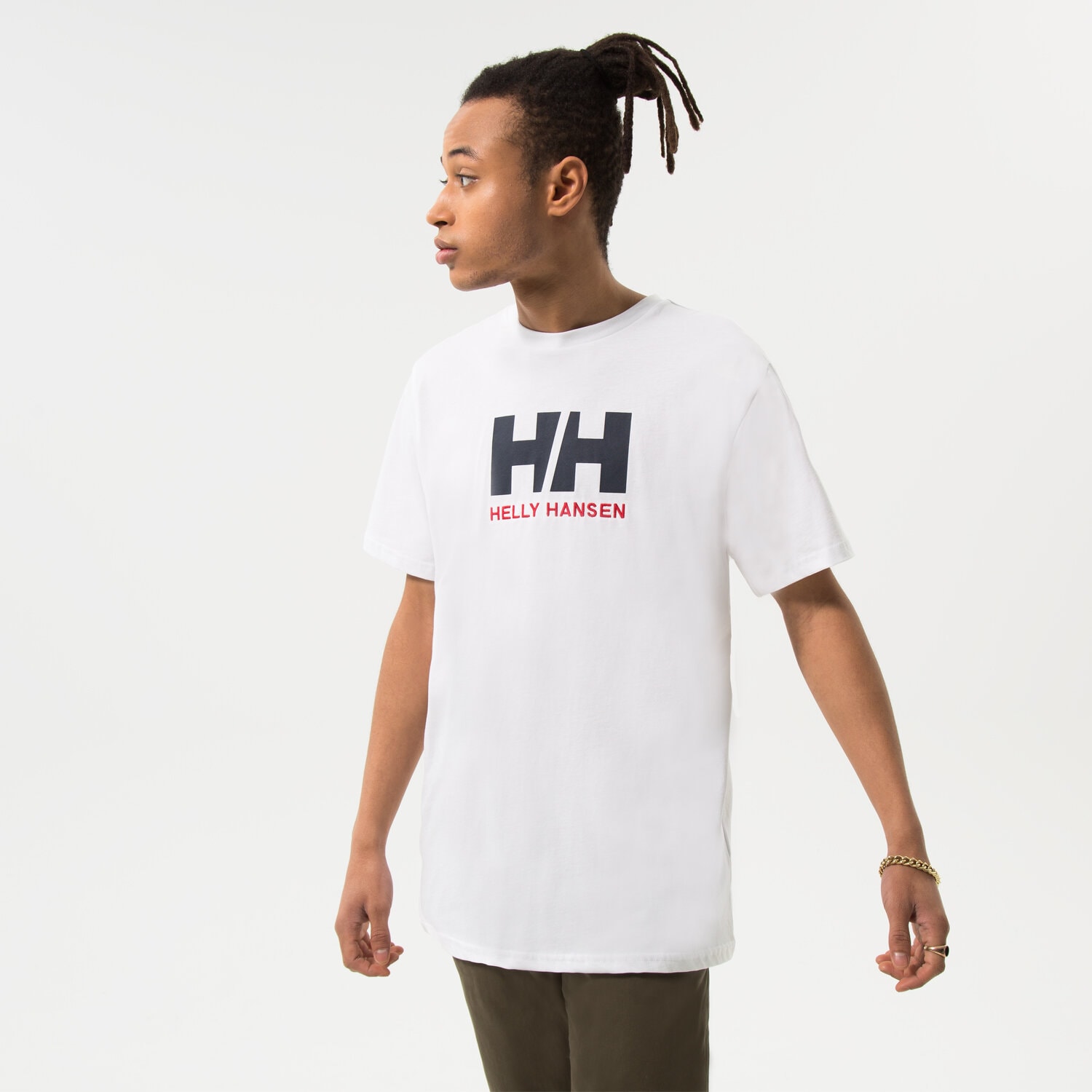Bărbați tricou HELLY HANSEN TRICOU HH LOGO TRICOU 33979001 Alb
