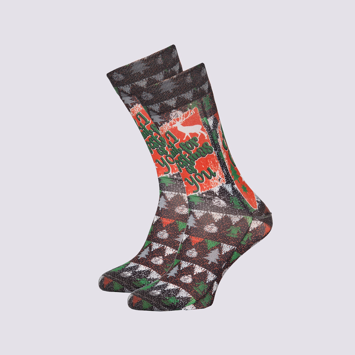 Femei șosete WIGGLESTEPS ȘOSETE NOEL GREANTING 2010-03830-932 Gri