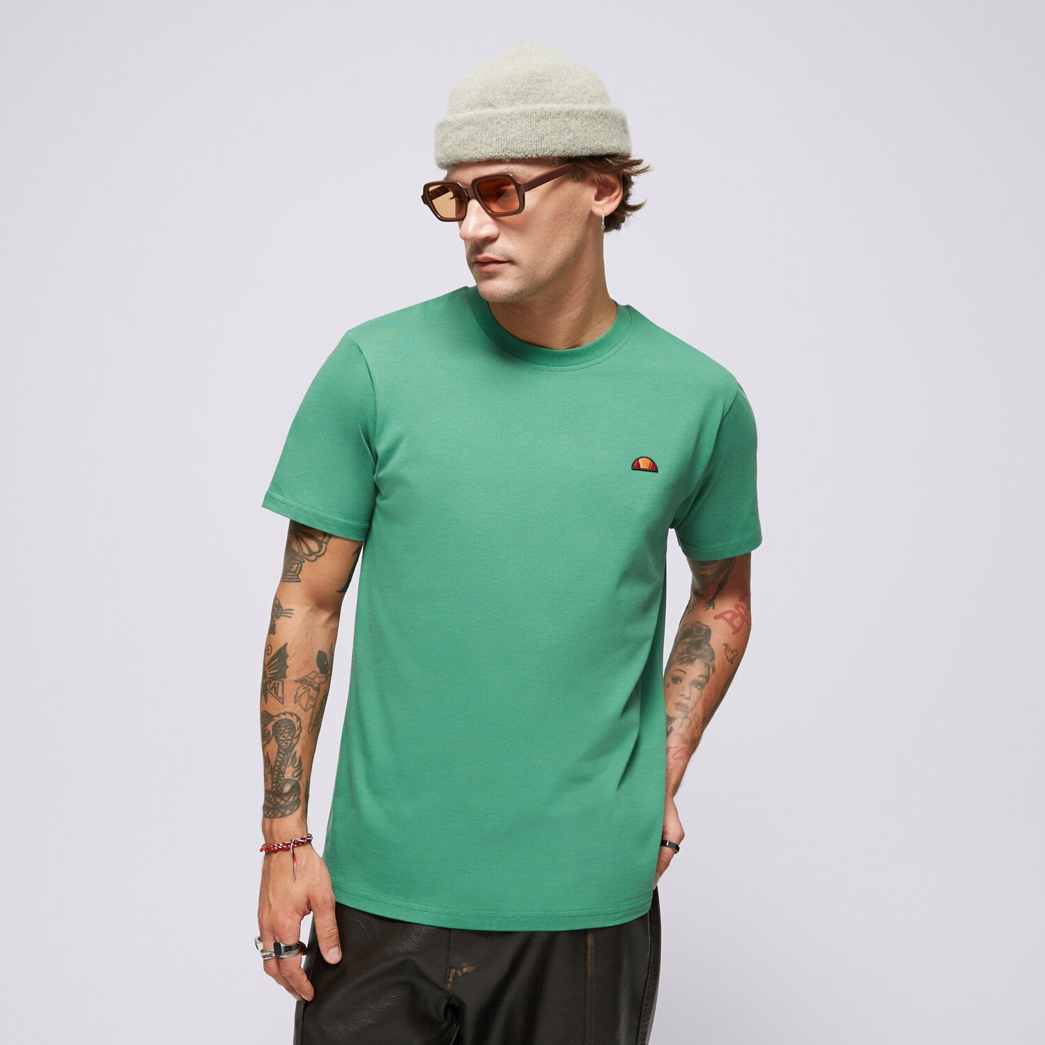 Bărbați tricou ELLESSE TRICOU AZZINA GREEN SMG19603503 Verde