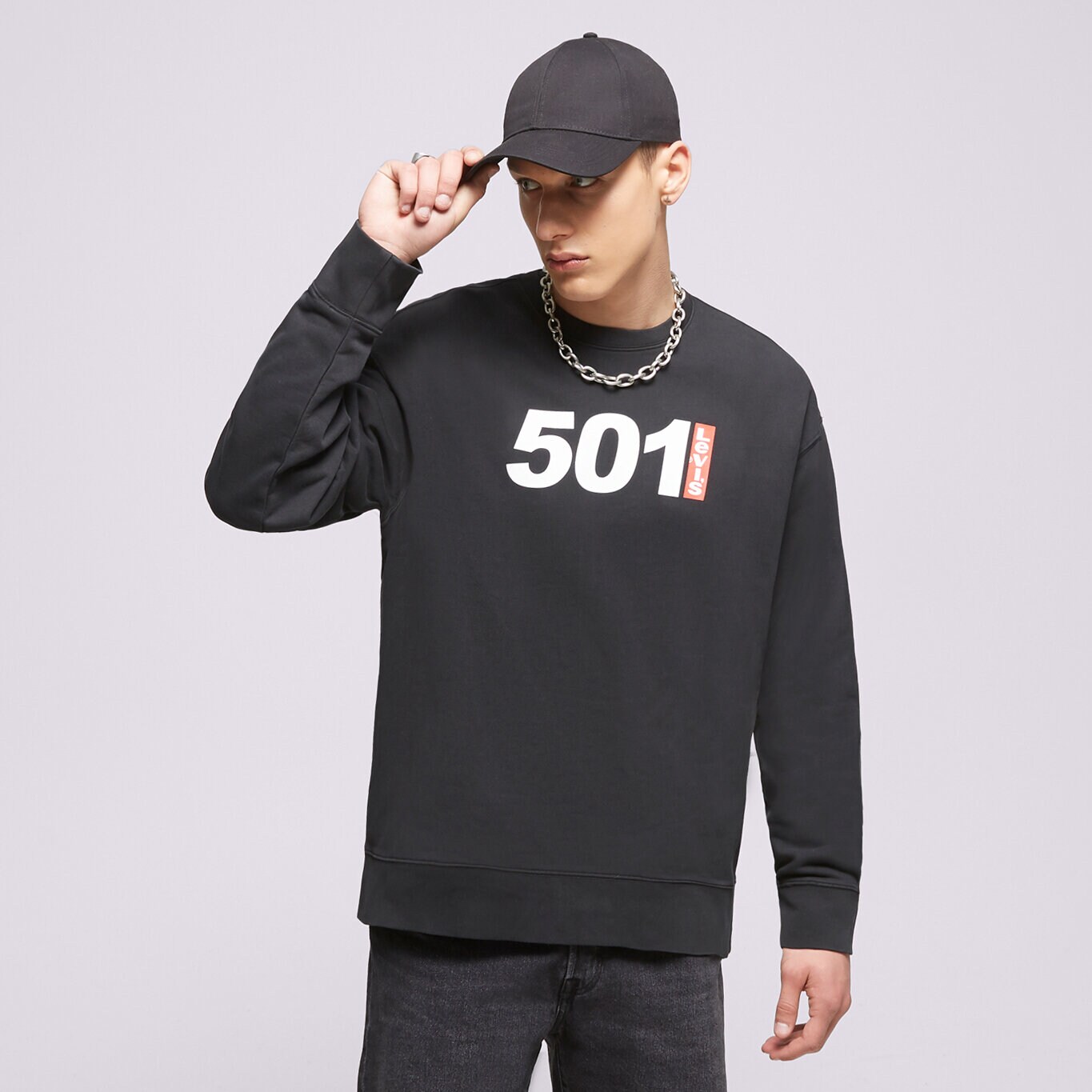 Bărbați bluză LEVI'S BLUZĂ RELAXD GRAPHIC CREW 501 ANNIVERSARY 38712-0147 Mulicolor