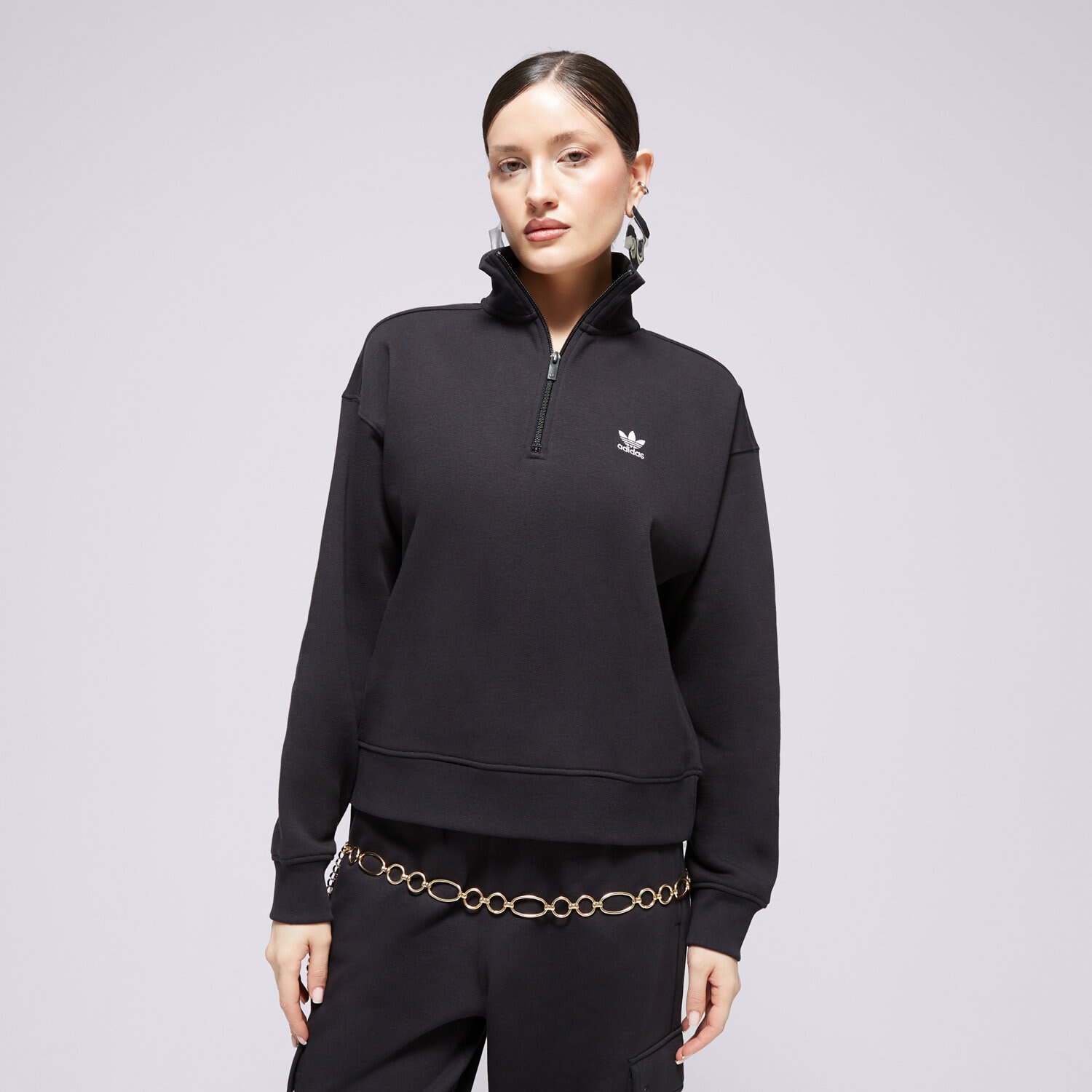 Femei bluză ADIDAS BLUZĂ HZ SWEATSHIRT IU2711 Negru