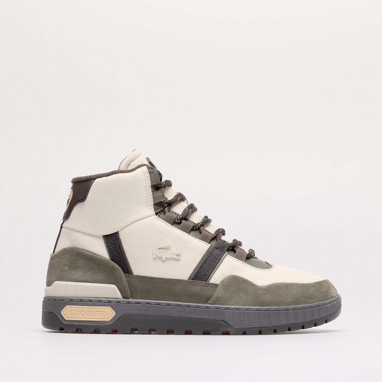 Bărbați încălțăminte de iarnă LACOSTE T-CLIP WNTR MID 222 2 744SMA00651Y5 Bej