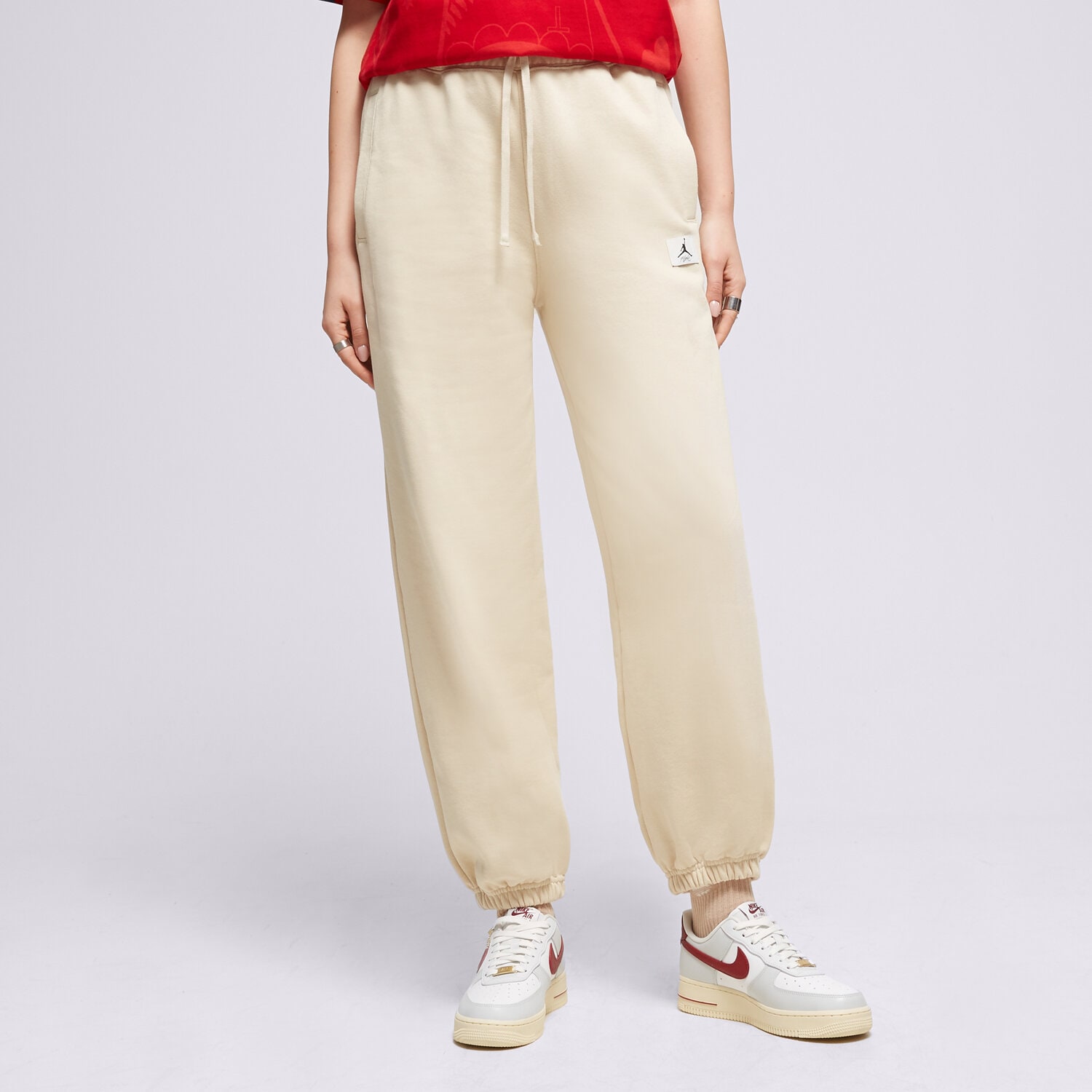 Femei pantaloni PANTALONI  W JORDAN FLT FLC PANT  DQ4607-234 Bej