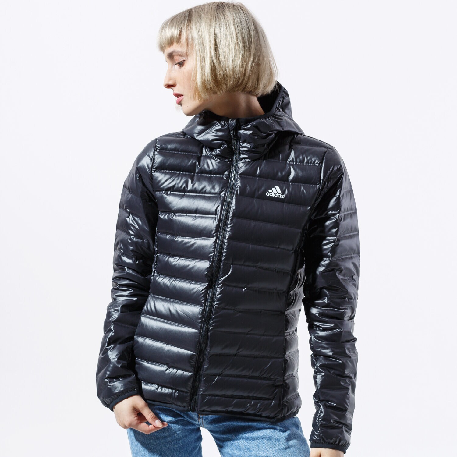Femei geacă de iarnă ADIDAS JACHETĂ W VARILITE HO J BQ1968 Negru