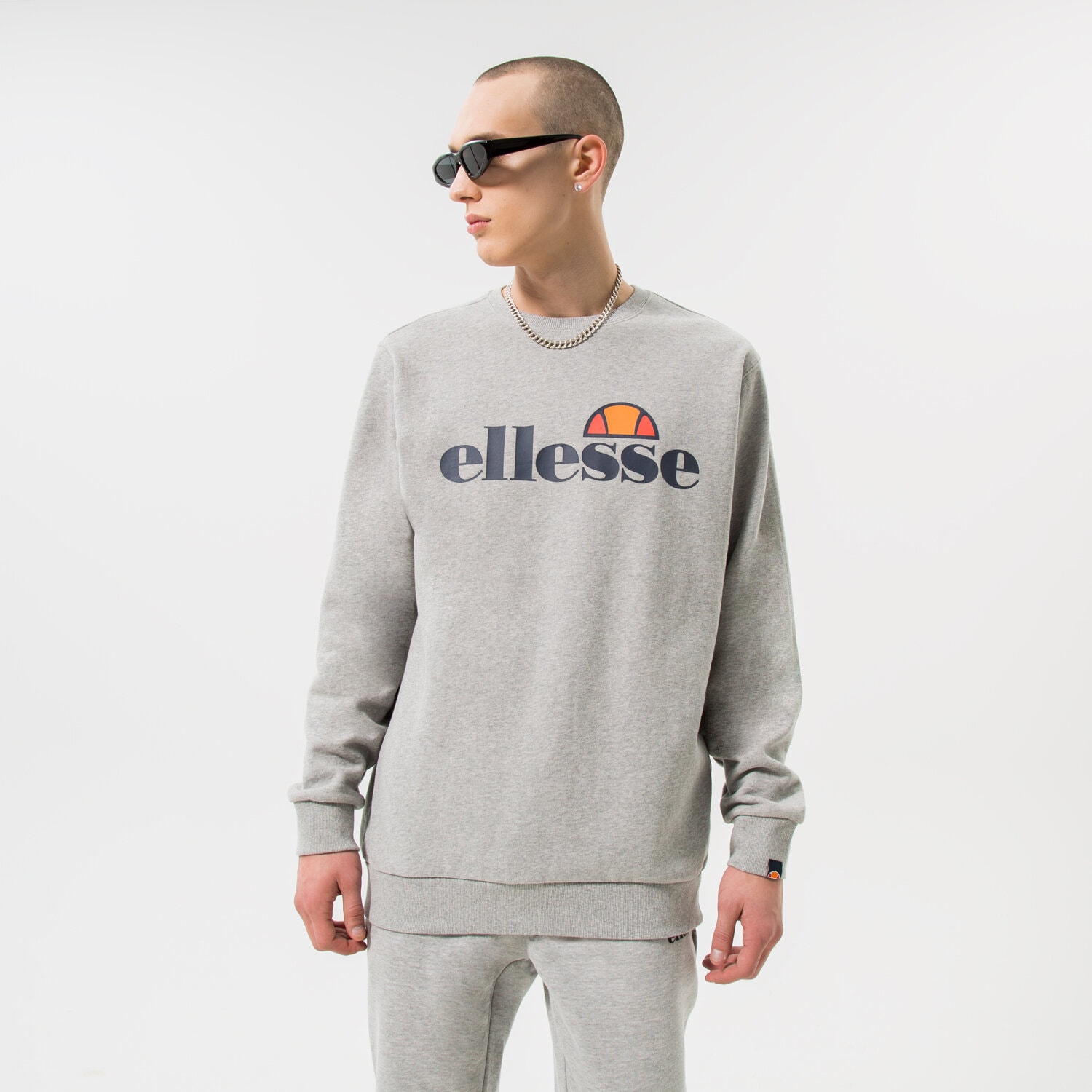 Bărbați bluză ELLESSE BLUZĂ SL SUCCISO GREY SHC07930112 Gri