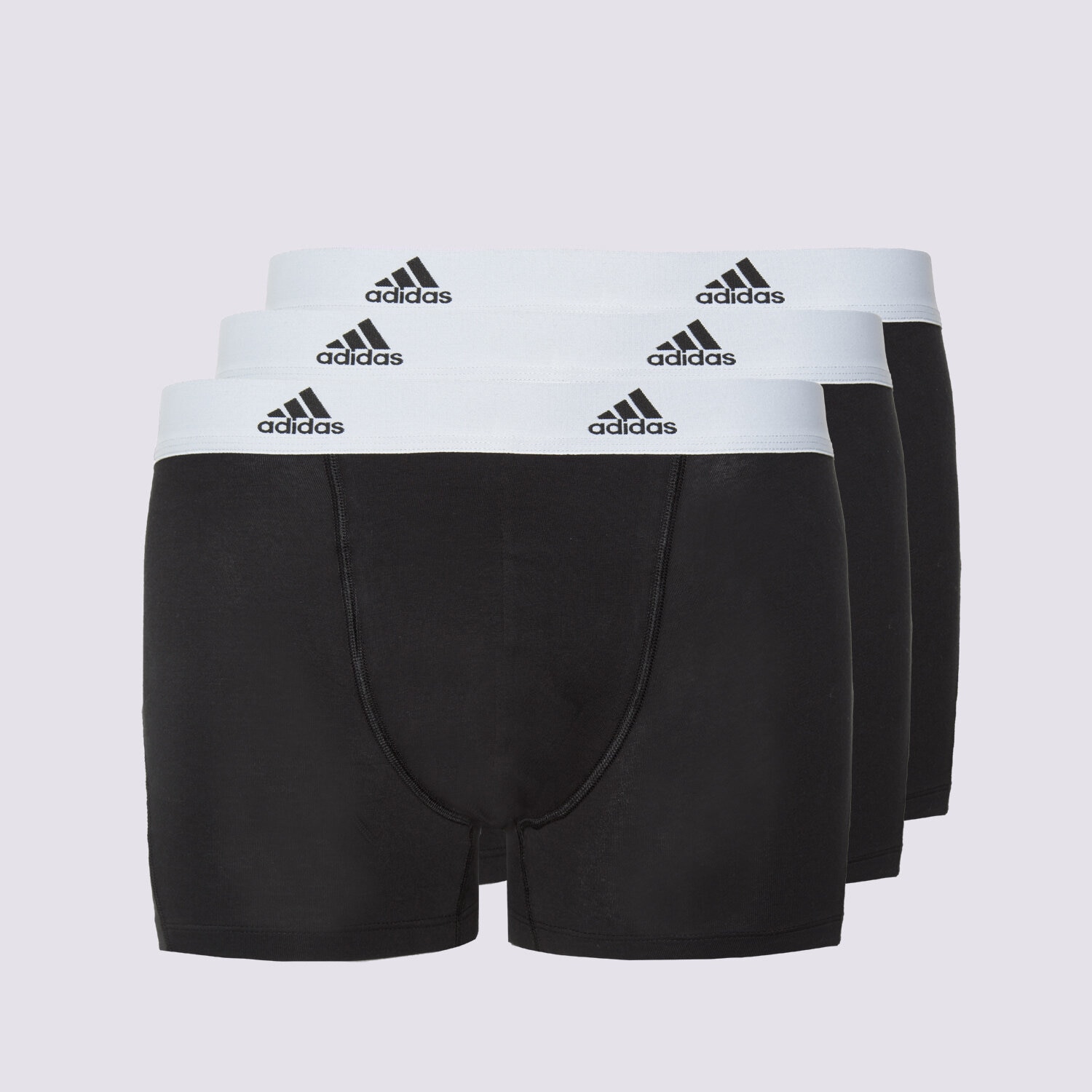 Bărbați lenjerie, boxeri ADIDAS BOXERI TRUNK (3PK) 4A1M02-006 Negru