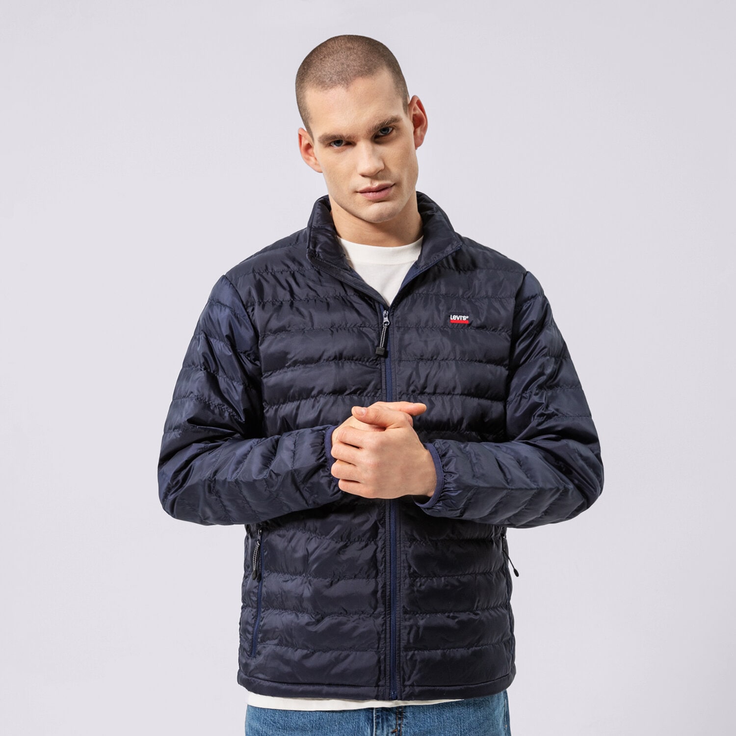 Bărbați jachetă LEVI'S JACHETĂ PRESIDIO PACKABLE JACKET 27523-0008 Bleumarin