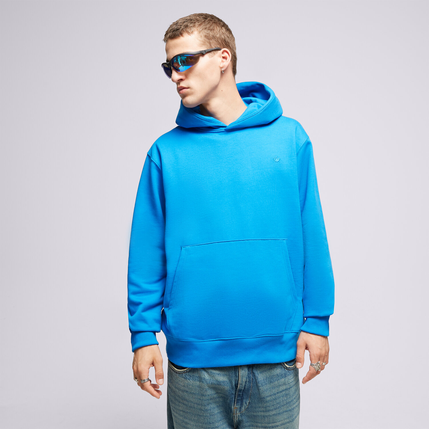 Bărbați bluză ADIDAS BLUZĂ CU GLUGĂ C IM2117 Albastru