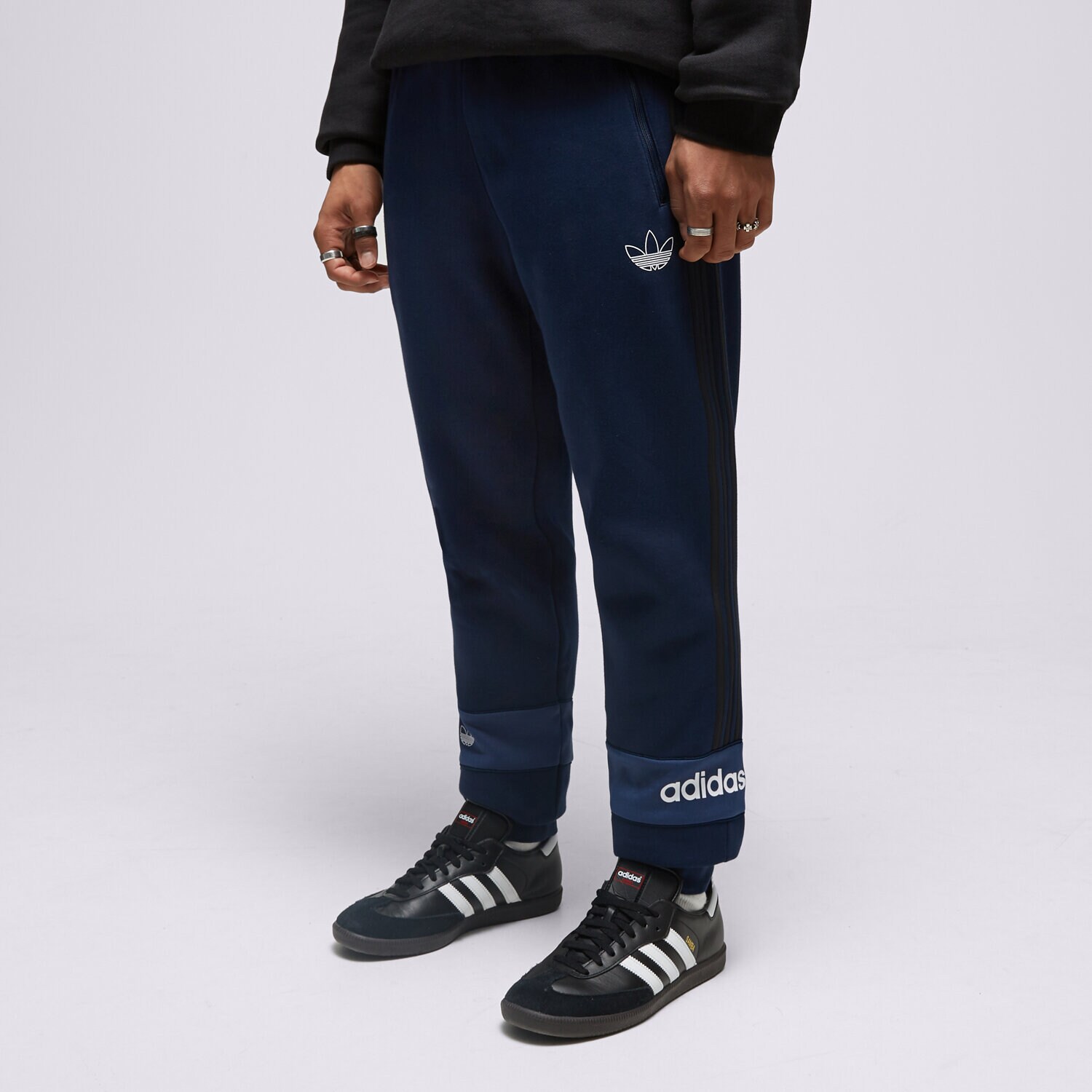 Bărbați pantaloni ADIDAS PANTALONI  ITASCA PANT NAVY/BLK HS0996 Bleumarin