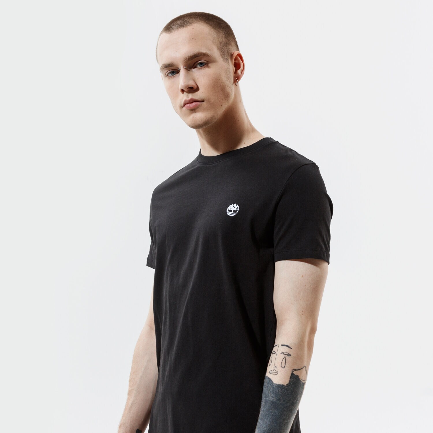 Bărbați tricou TIMBERLAND TRICOU SS DUNSTAN JERSEY CREW TEE SLIM TB0A2BPR0011 Negru
