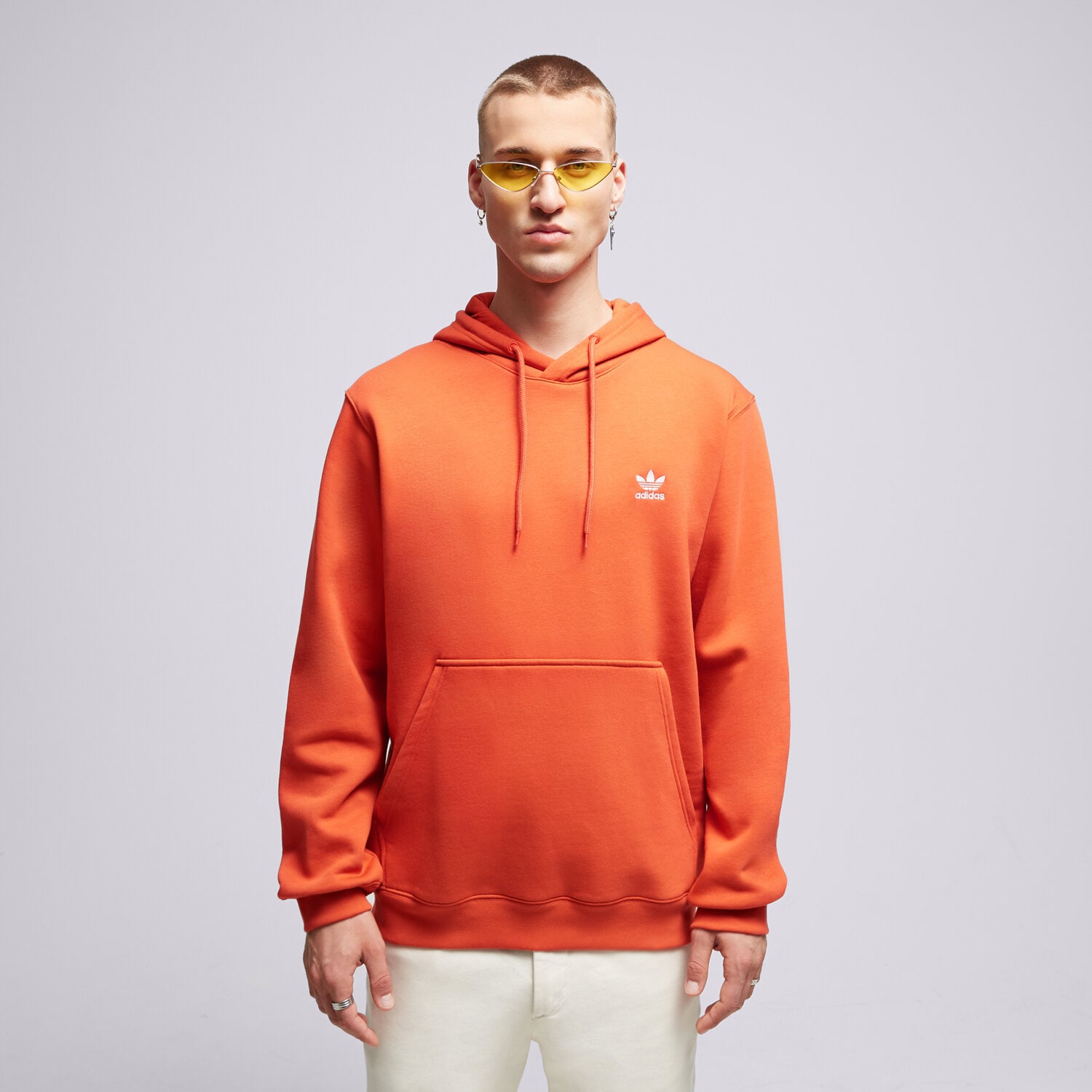 Bărbați bluză ADIDAS BLUZĂ CU GLUGĂ ESSENTIAL IM4529 Roșu