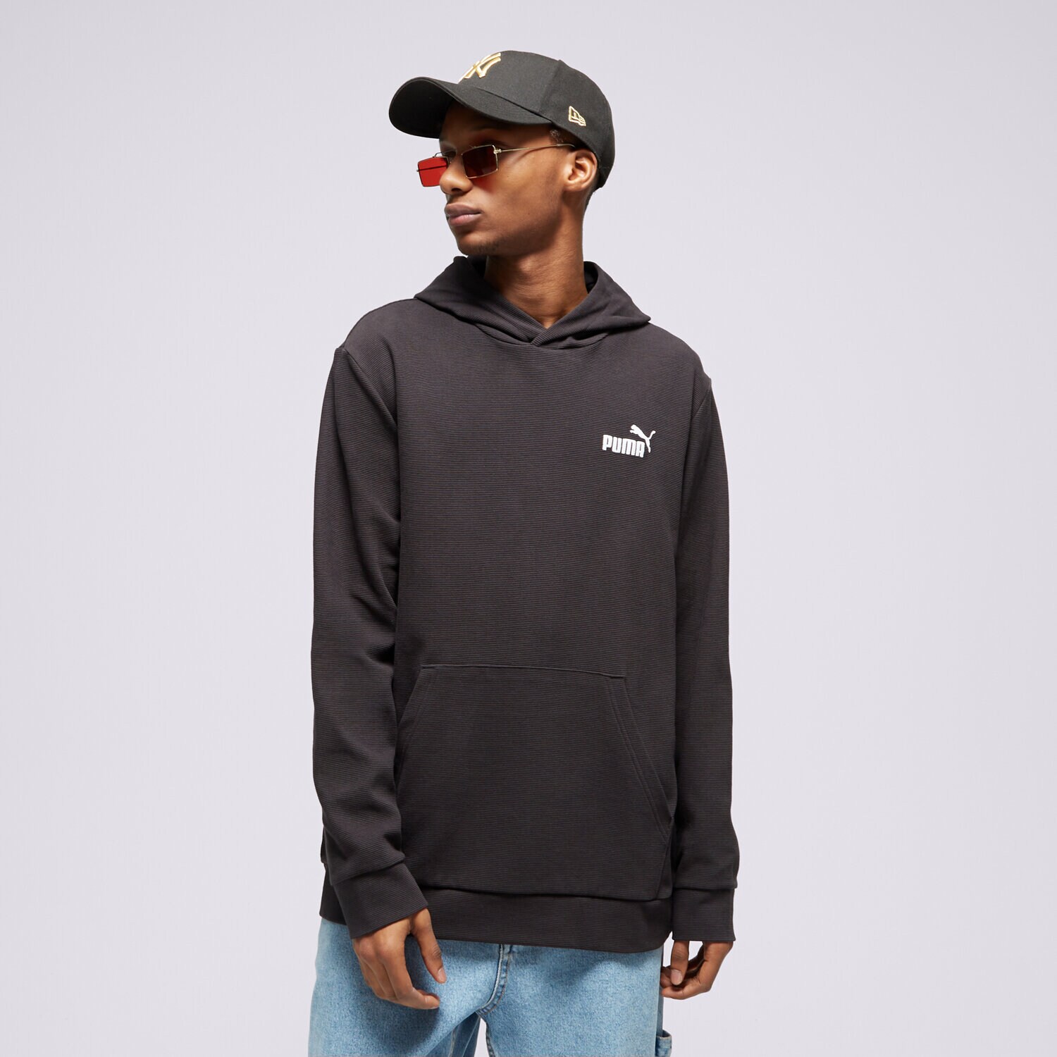 Bărbați bluză PUMA BLUZĂ CU GLUGĂ ESS ELEVATED 67597501 Negru