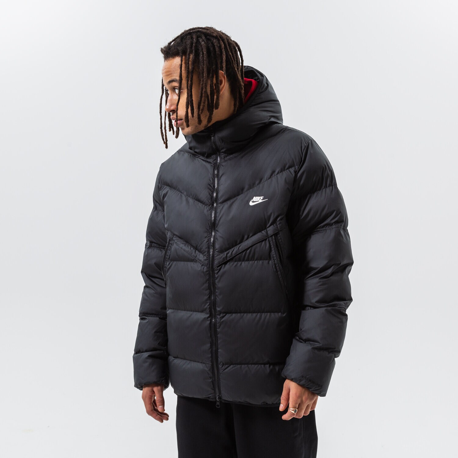 Bărbați eacă de iarnă NIKE JACHETĂ DE IARNĂ M NK SF WR PL-FLD HD JKT DR9605-010 Negru