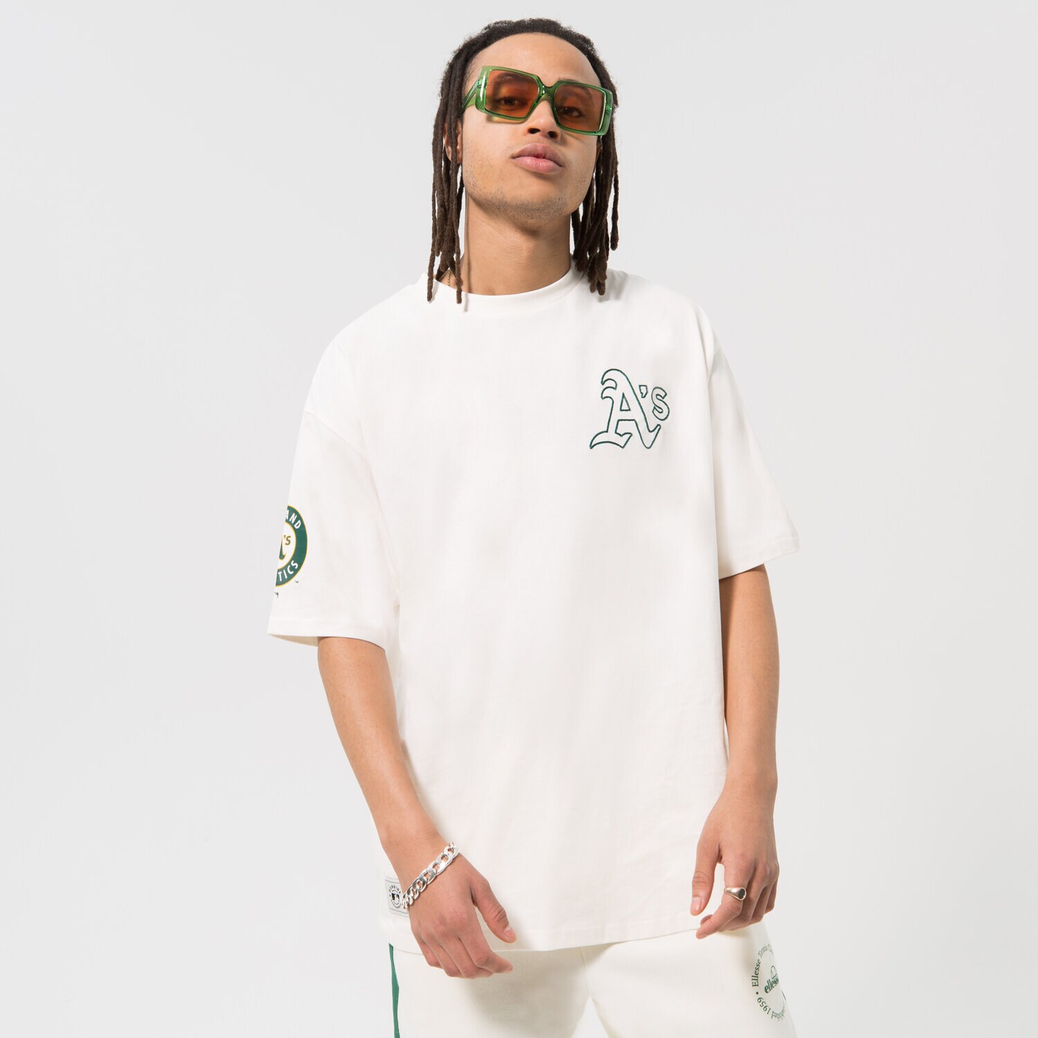 Bărbați tricou NEW ERA TRICOU HERITAGE OS ATHLETICS OAKLAND ATHLETICS 60332214 Alb