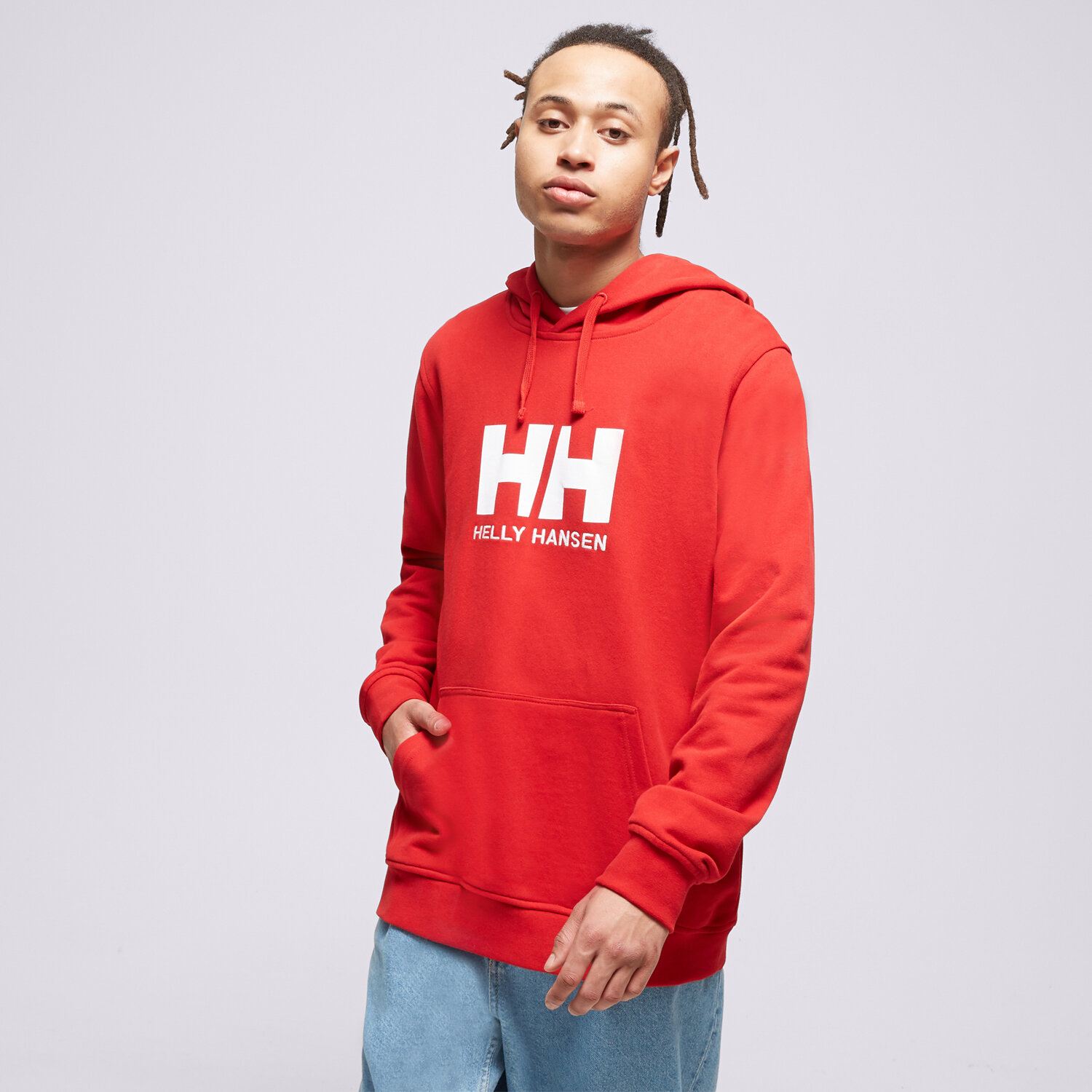 Bărbați bluză HELLY HANSEN BLUZĂ CU GLUGĂ HH LOGO 33977163 Roșu