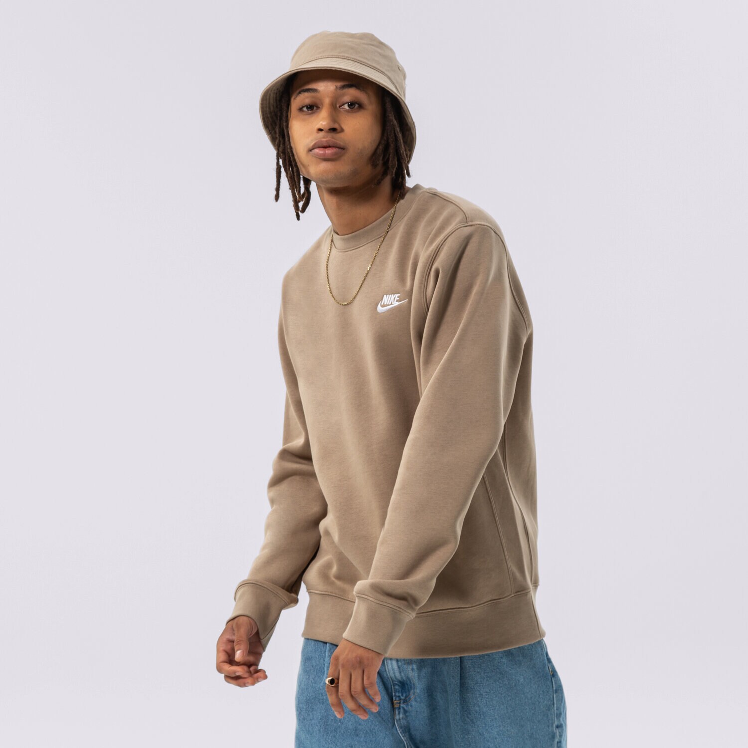 Bărbați bluză NIKE BLUZĂ NIKE SPORTSWEAR CLUB FLEECE BV2662-247 Maro