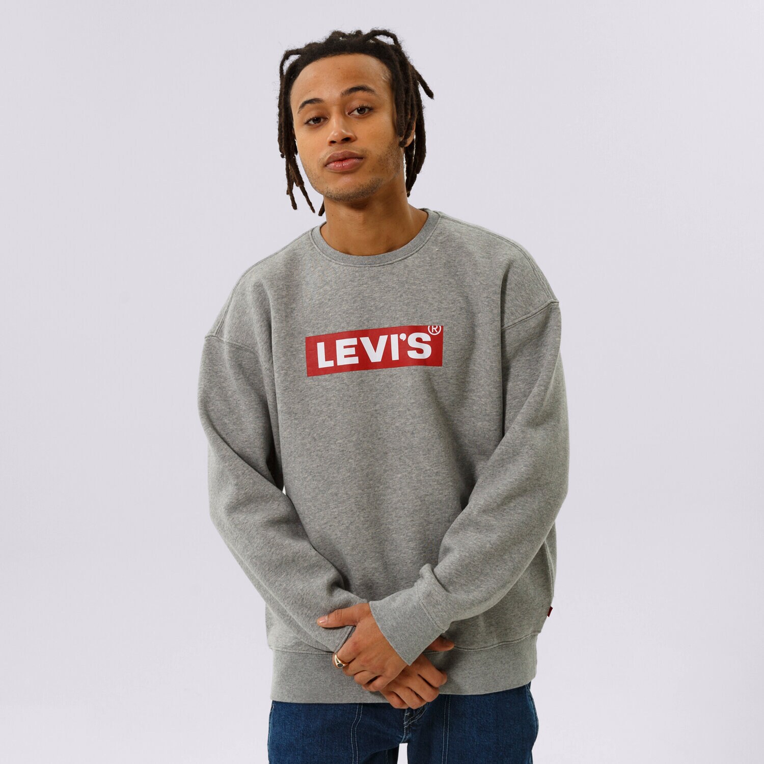 Bărbați bluză LEVI'S BLUZĂ T3 RELAXED GRAPHIC CREW 39134-0030 Gri