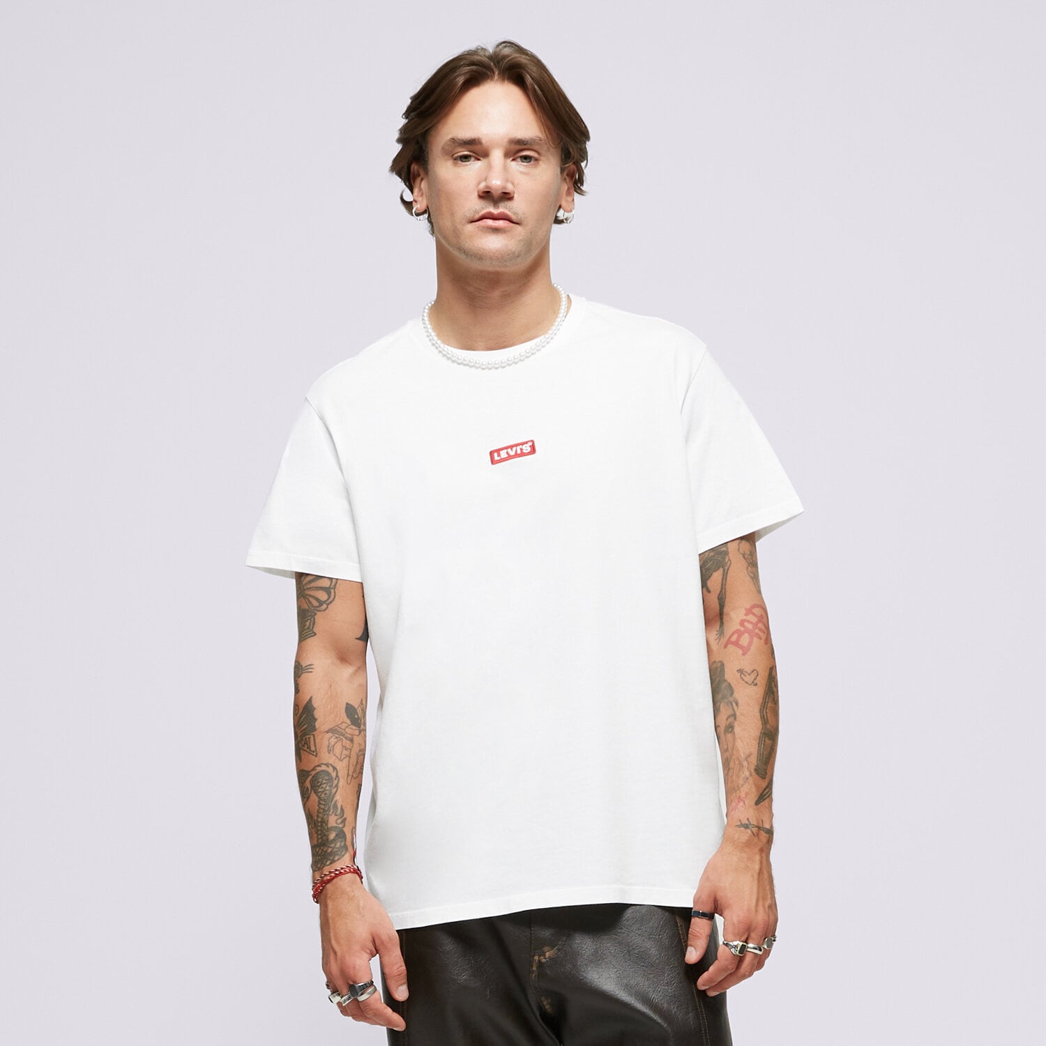 Bărbați tricou LEVI'S TRICOU SS RELAXED BABY TAB T 79554-0039 Alb