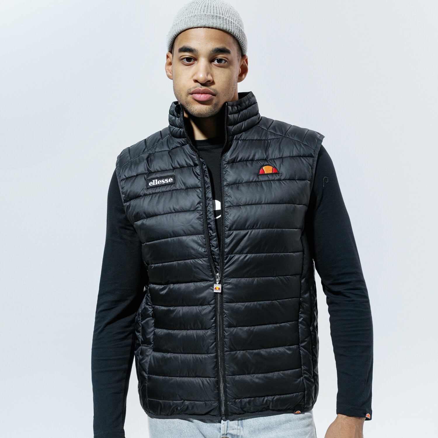 Bărbați veste ELLESSE VESTĂ BARDY BLK SHS08747011 Negru