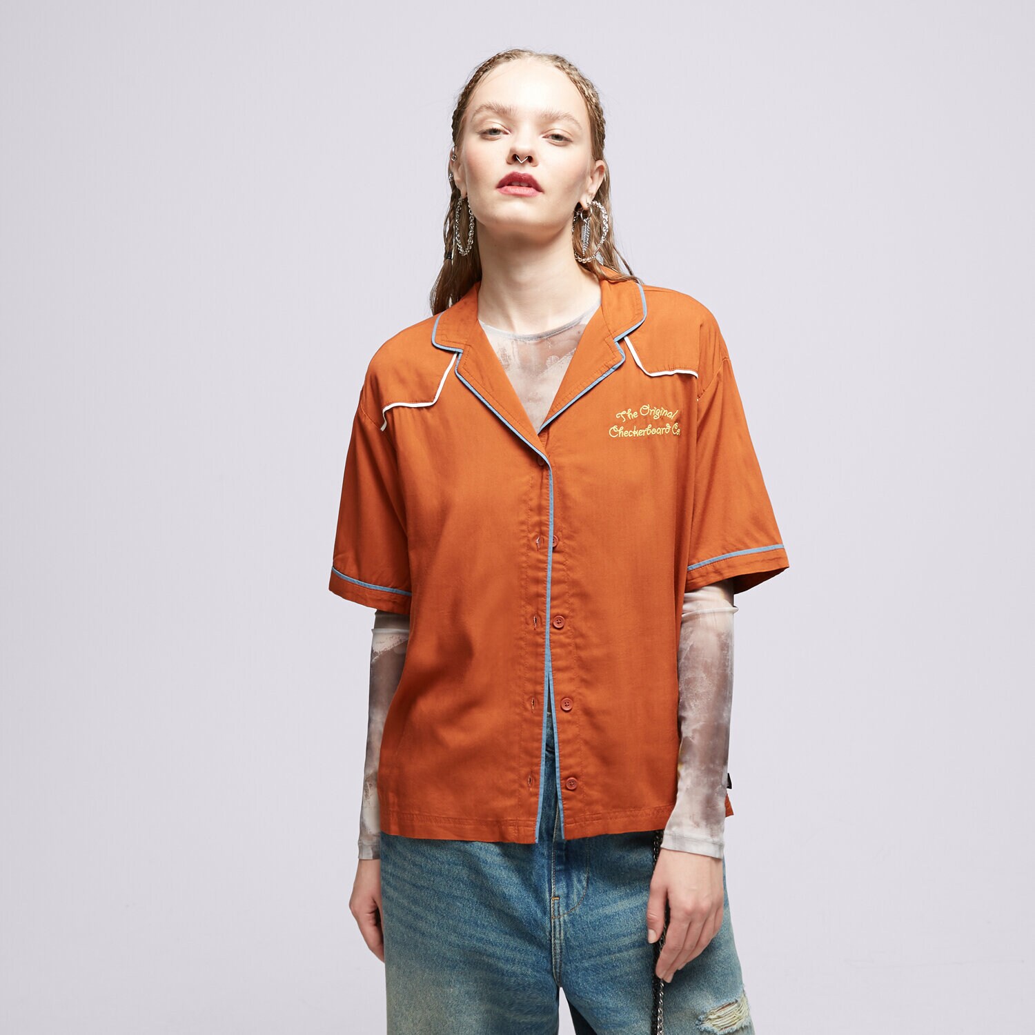 Femei tricou VANS TRICOU DUSK DOWNER SS VN00076CCKN1 Maro