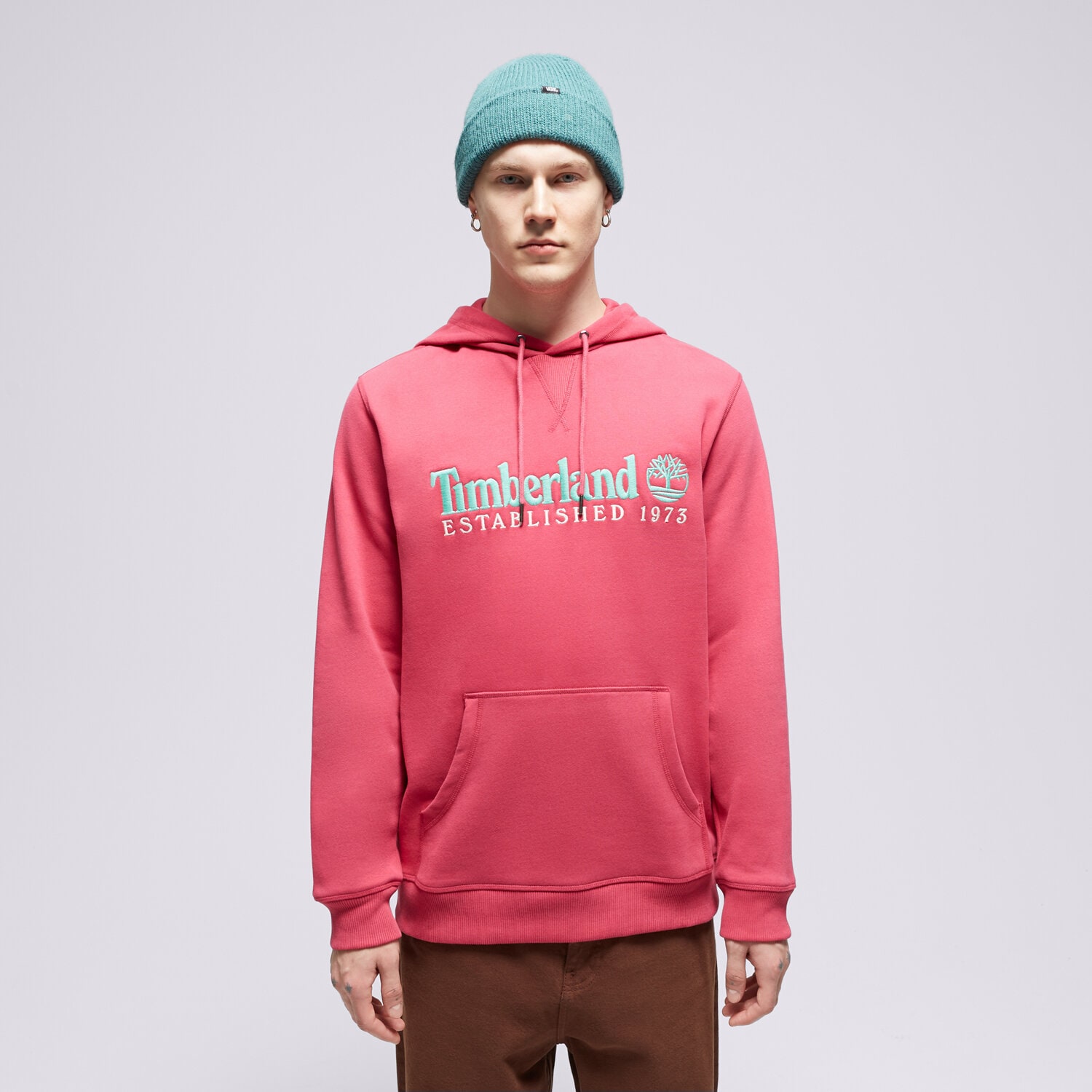 Bărbați bluză TIMBERLAND BLUZĂ CU GLUGĂ LS 50TH ANNIVERSARY EST. 1973 TB0A6S5WED21 Roz