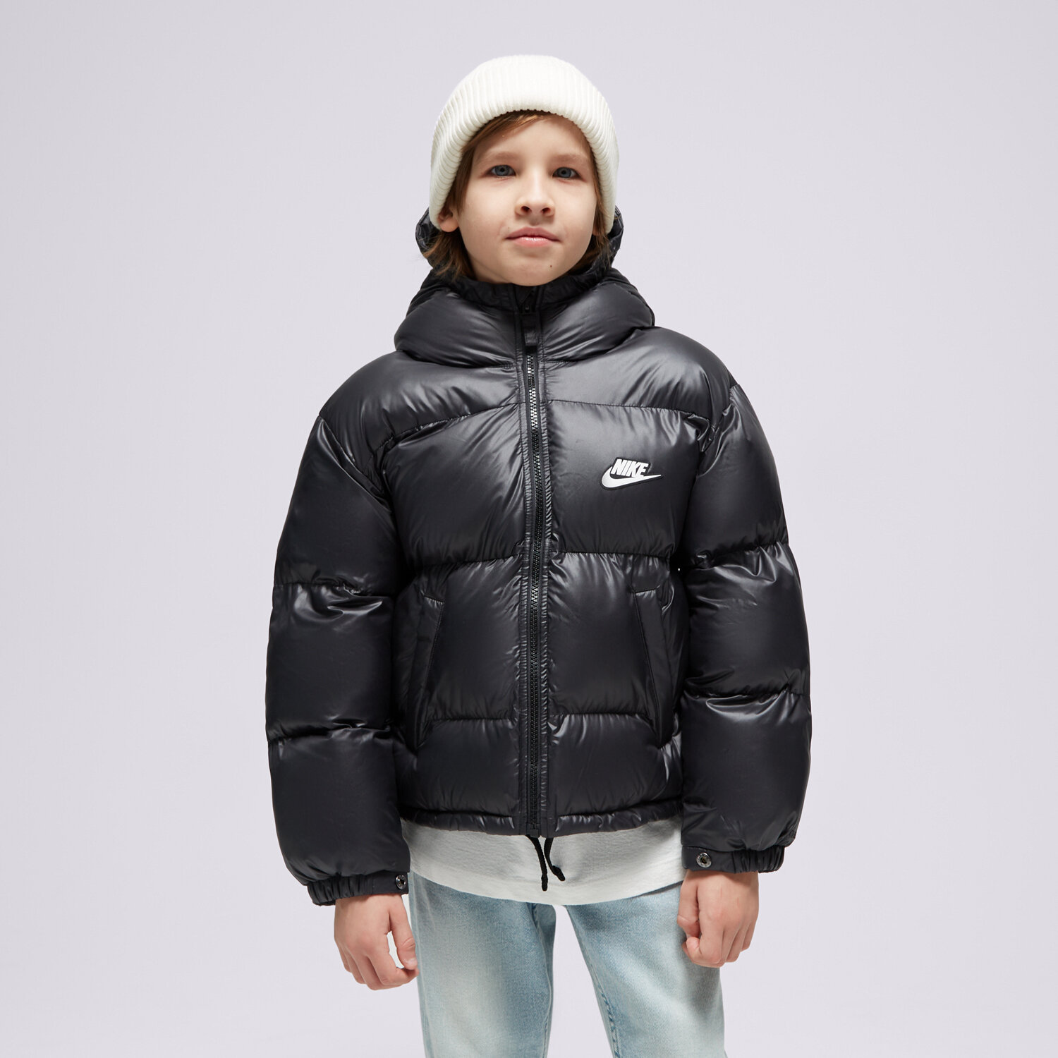 Jachetă de sezon pentru copii (primăvară/toamnă) NIKE JACHETĂ DE IARNĂ K NSW TF RPL HGH SYNFL U FD2846-011 Negru