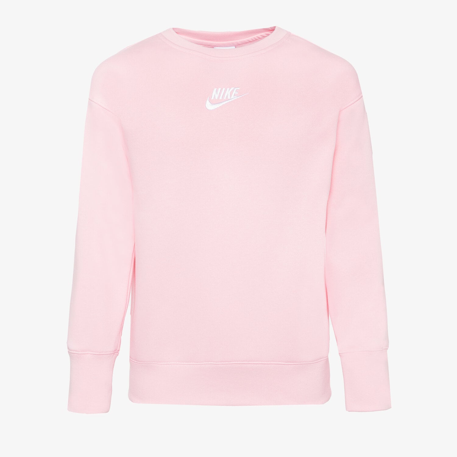 Copii bluză NIKE BLUZĂ G NSW CLUB FLC BF CREW LBR GIRL DD7473-690 Roz