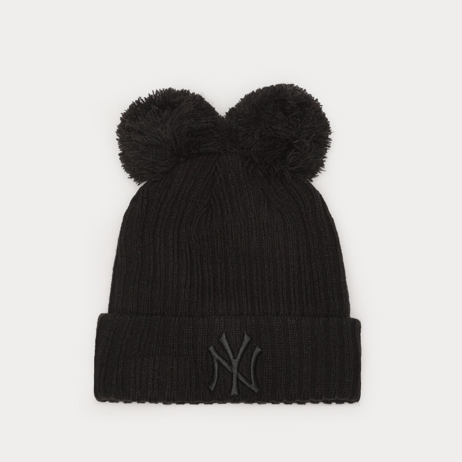 Femei căciulă NEW ERA CACIULA WMNS DOUBLE POM BEANIE NYY NEW YORK YANKEES 60364290 Negru